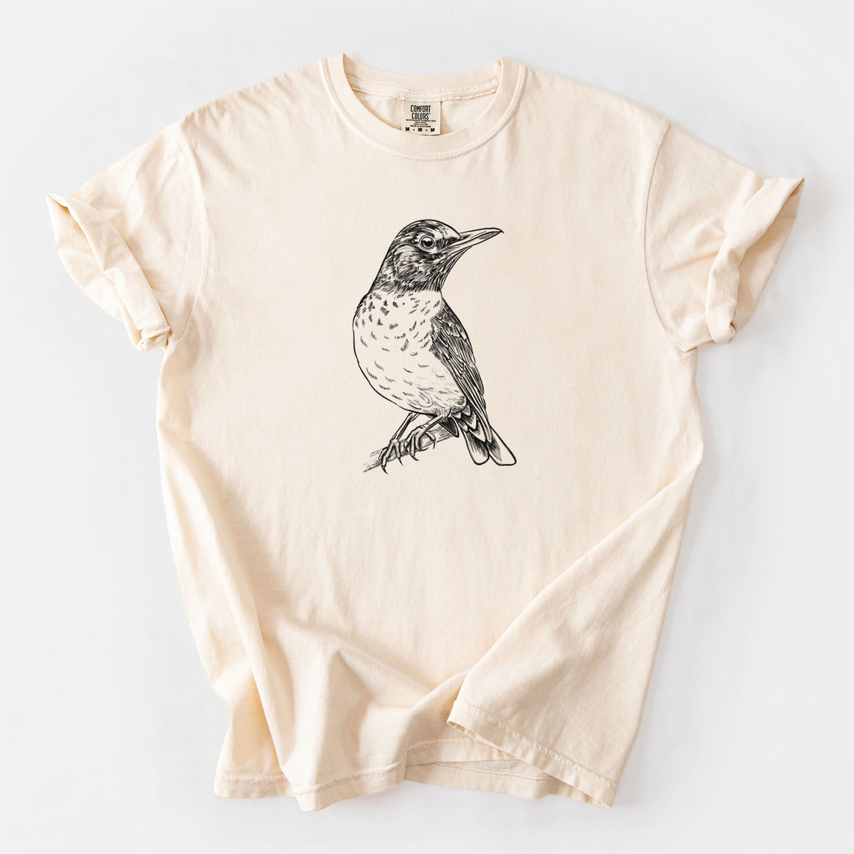 American Robin - Turdus migratorius - Unisex Comfort Colors Garment-Dyed Heavyweight T-shirt