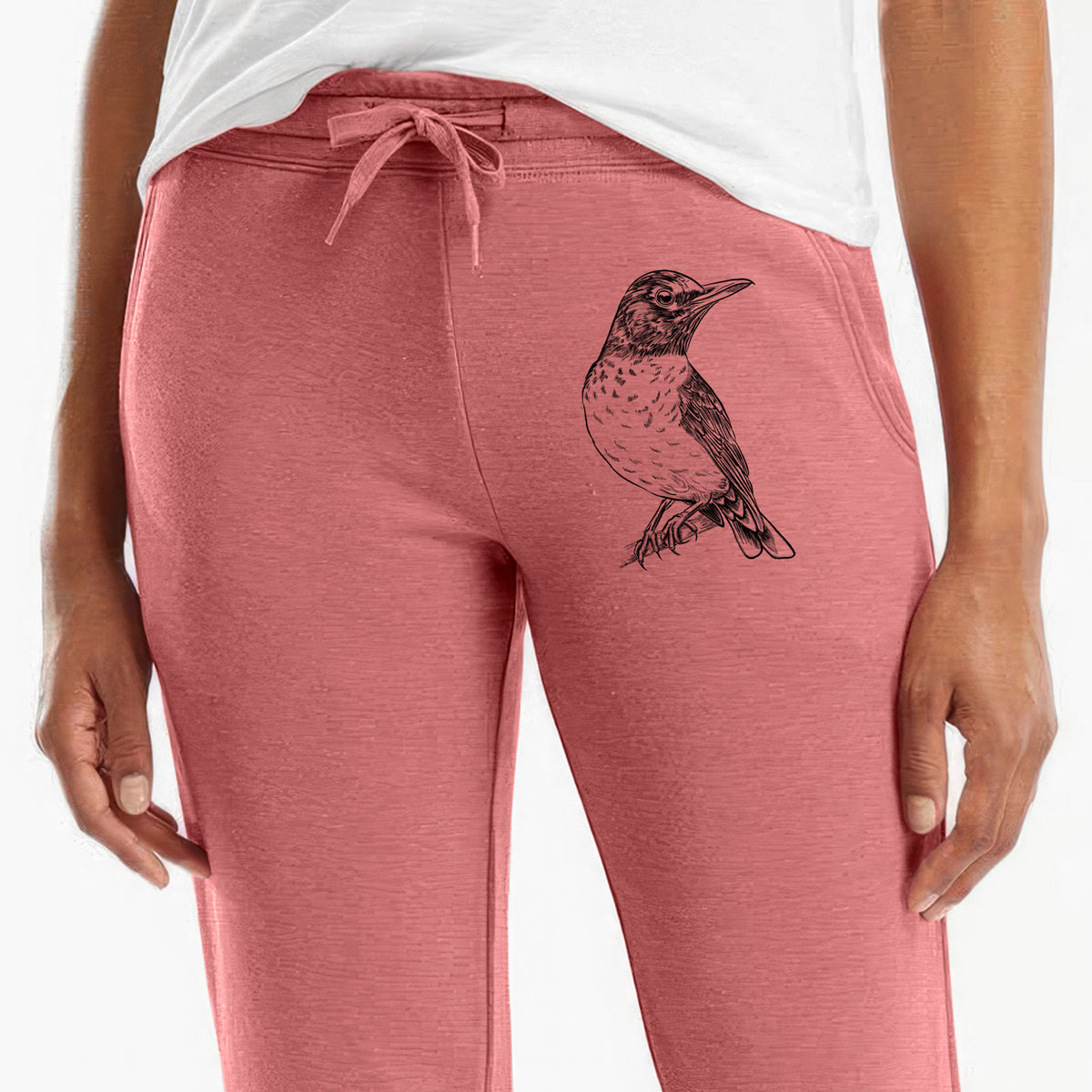 American Robin - Turdus migratorius - Women&#39;s Cali Wave Jogger Sweatpants