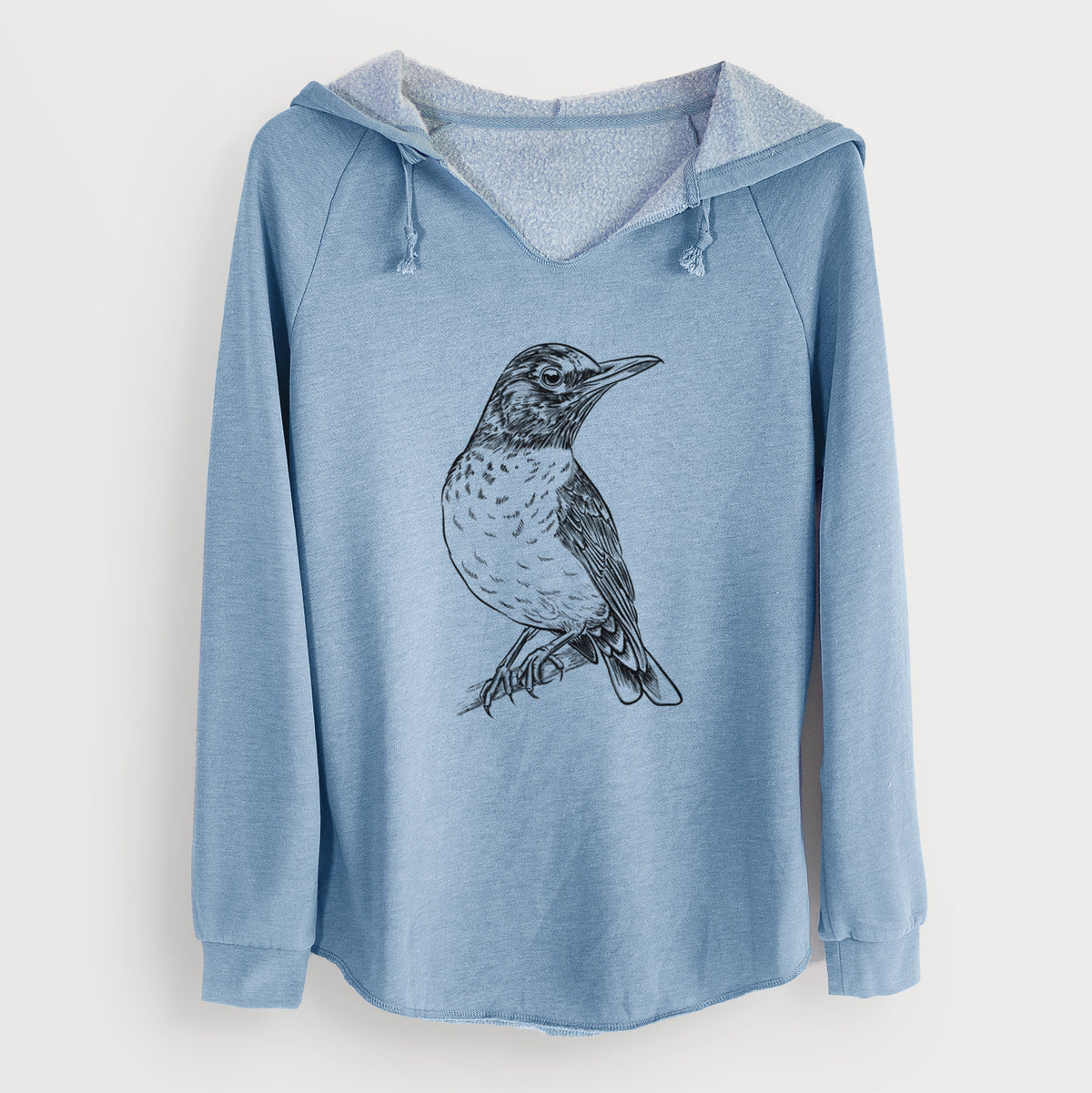 American Robin - Turdus migratorius - Cali Wave Hooded Sweatshirt