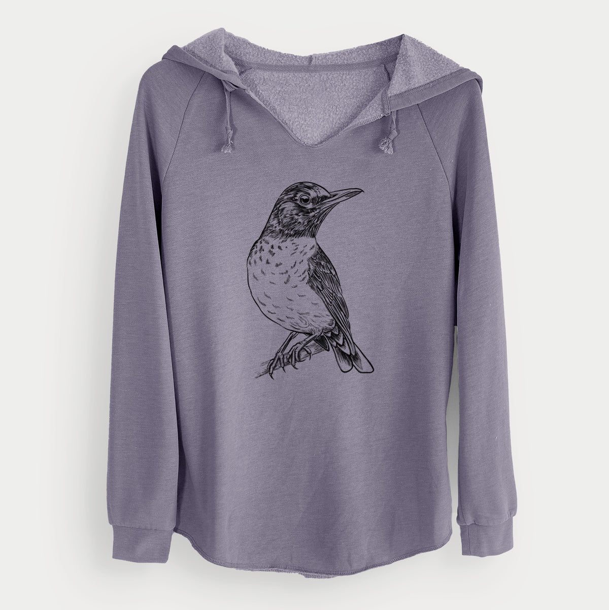 American Robin - Turdus migratorius - Cali Wave Hooded Sweatshirt