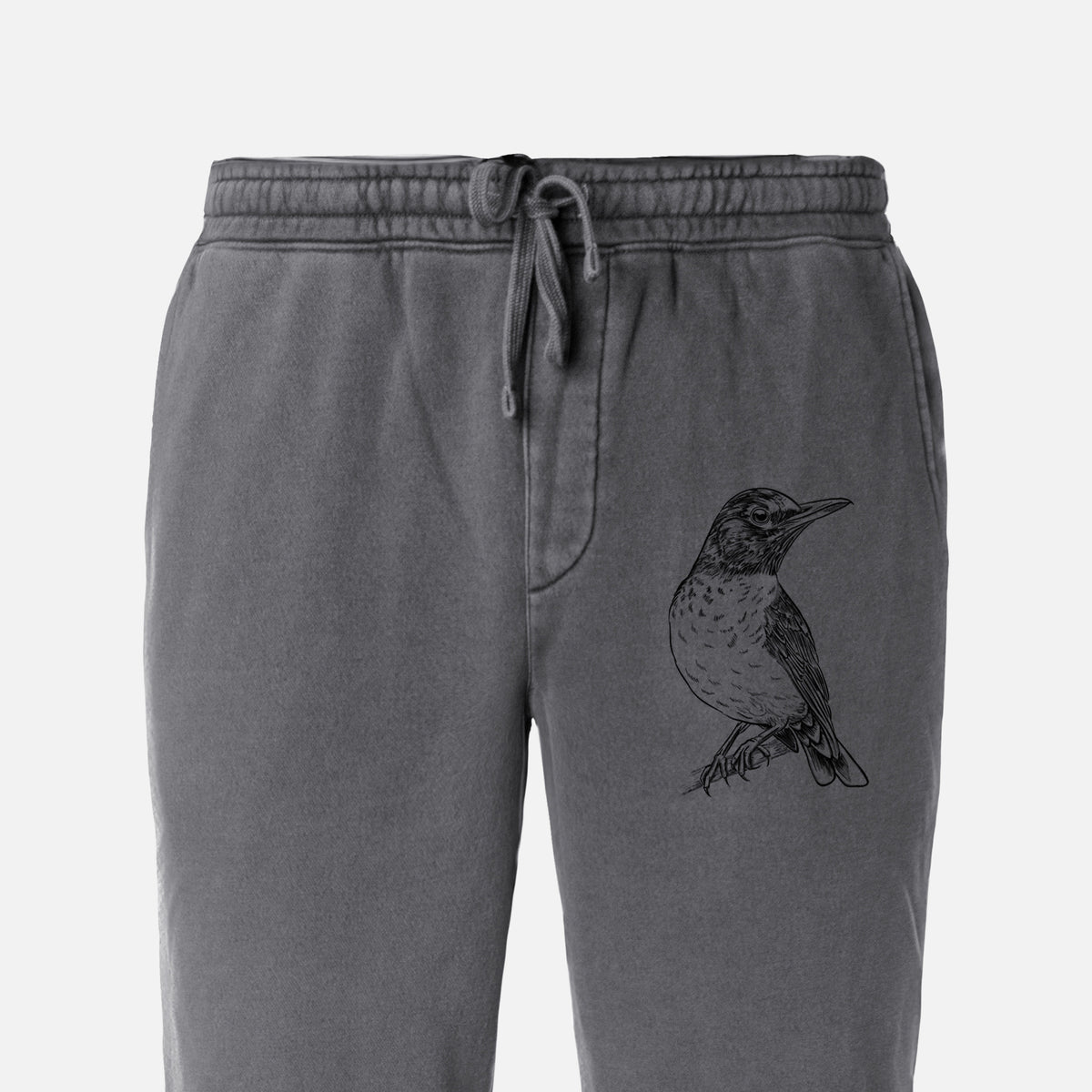 American Robin - Turdus migratorius - Unisex Pigment Dyed Sweatpants