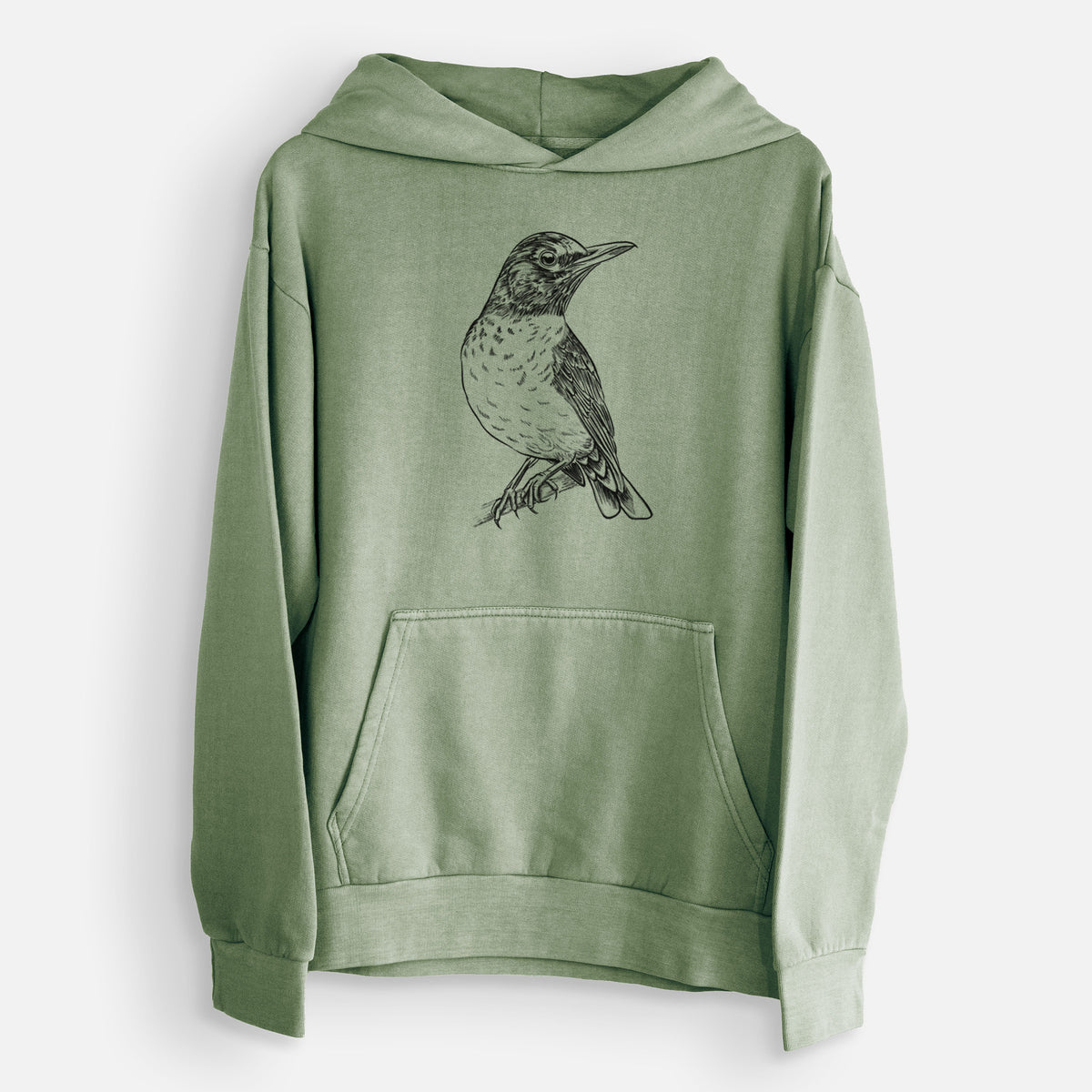 American Robin - Turdus migratorius  - Urban Heavyweight Hoodie