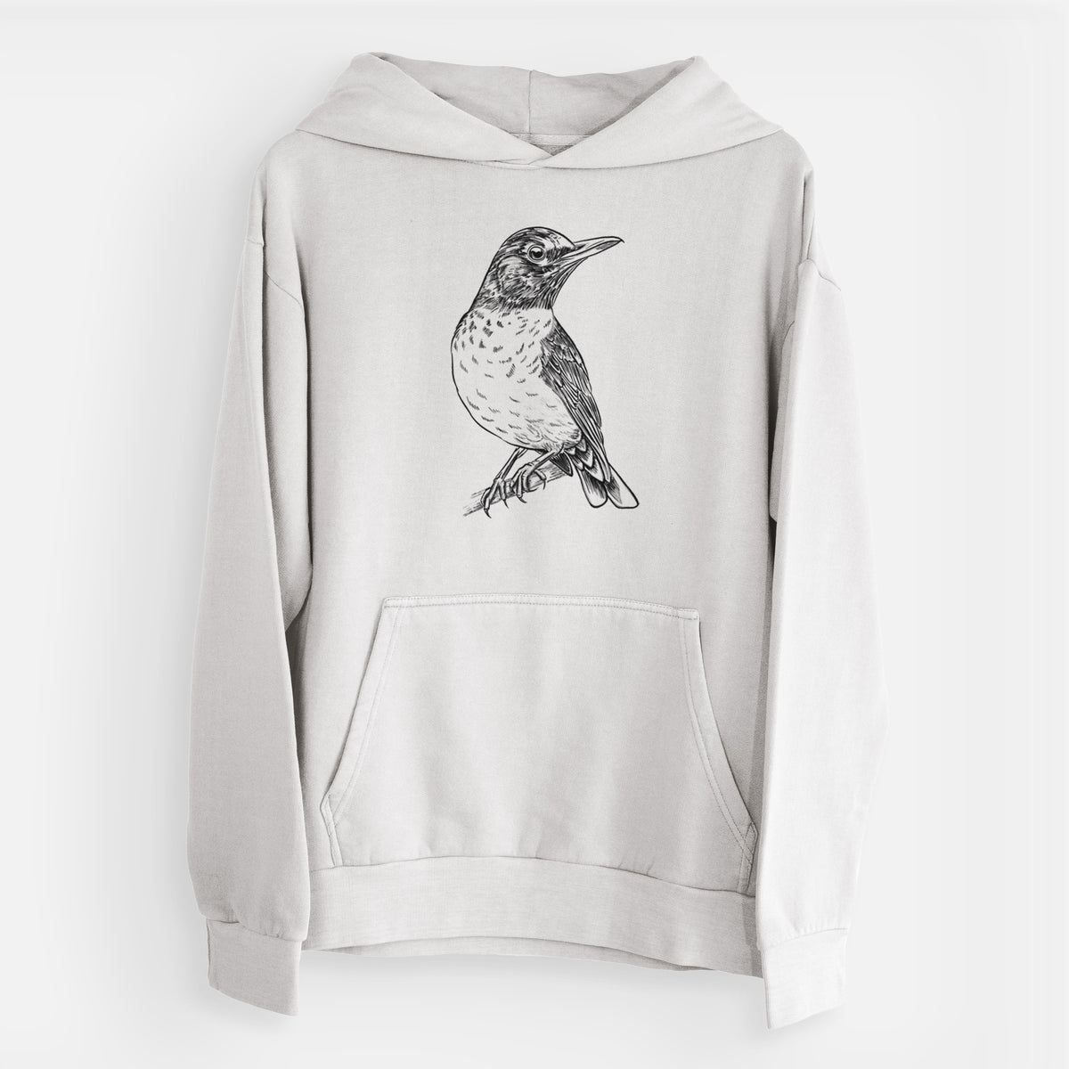 American Robin - Turdus migratorius  - Urban Heavyweight Hoodie