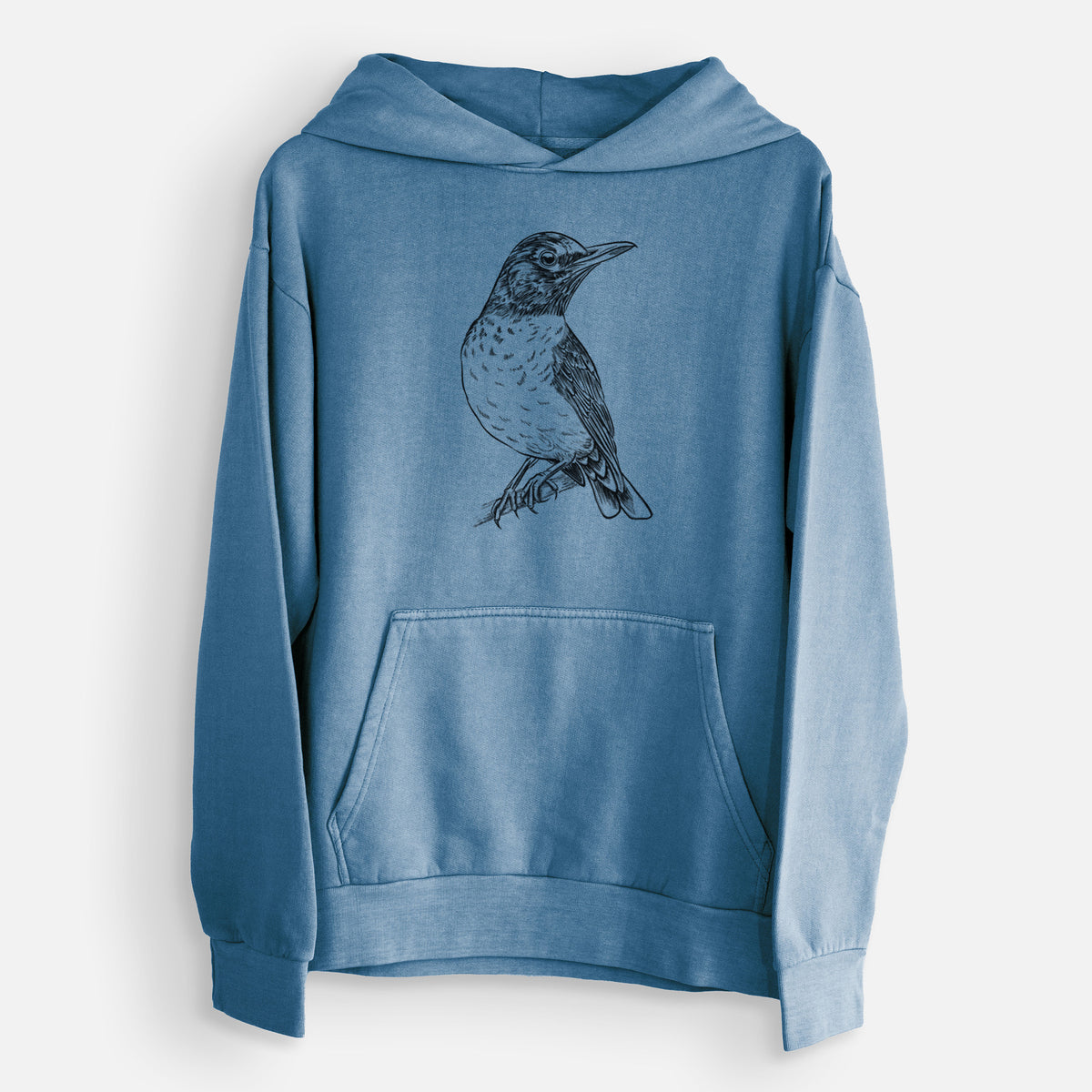 American Robin - Turdus migratorius  - Urban Heavyweight Hoodie