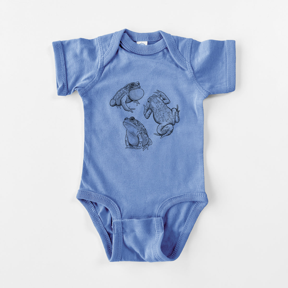 American Toads - Anaxyrus americanus - Baby Fine Jersey Bodysuit