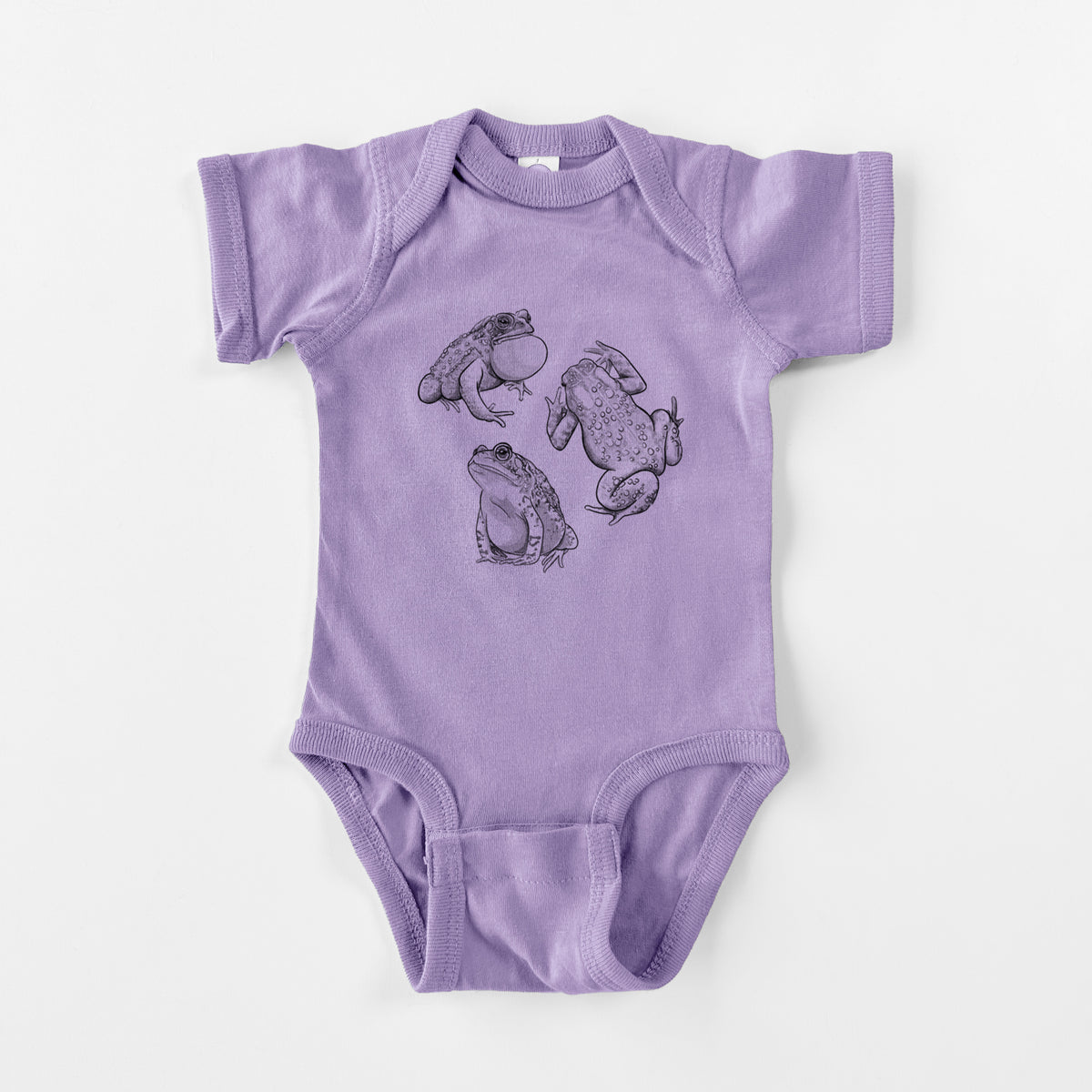 American Toads - Anaxyrus americanus - Baby Fine Jersey Bodysuit
