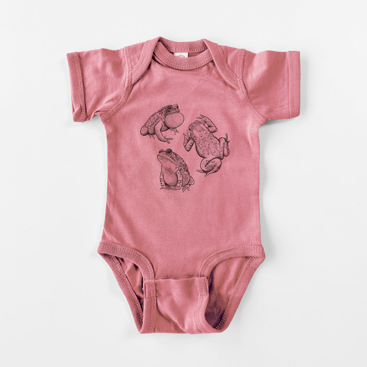 American Toads - Anaxyrus americanus - Baby Fine Jersey Bodysuit