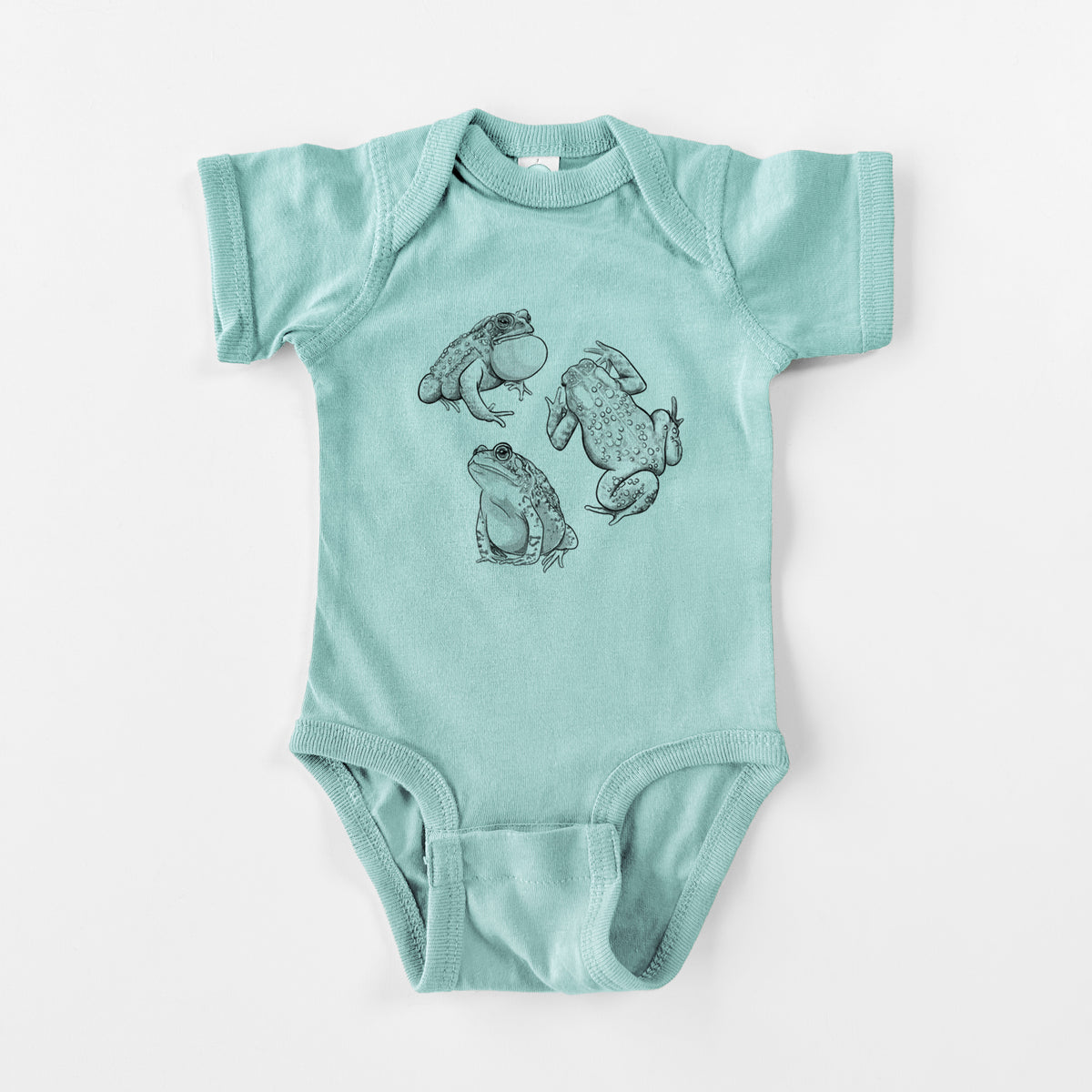American Toads - Anaxyrus americanus - Baby Fine Jersey Bodysuit