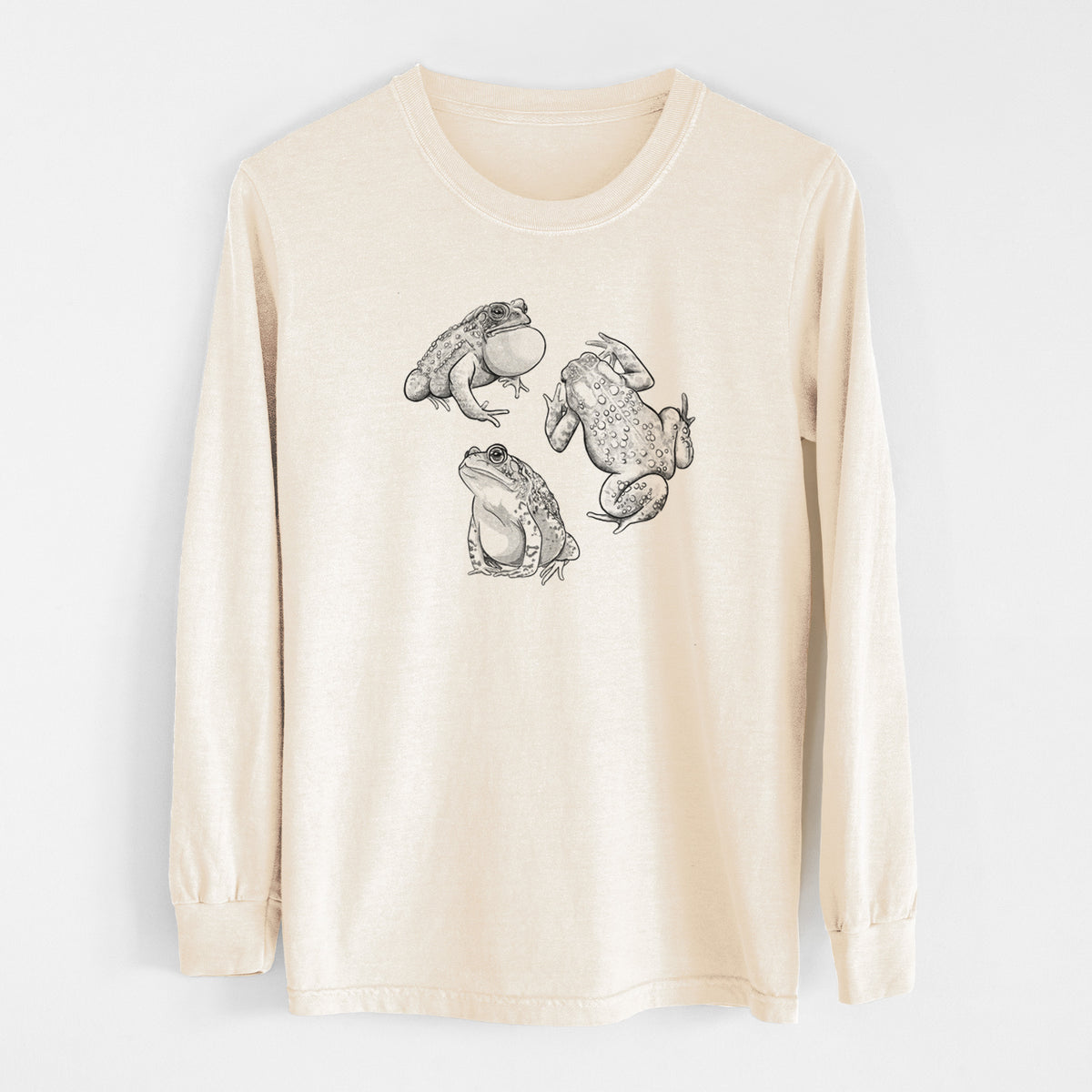 American Toads - Anaxyrus americanus - Unisex Comfort Colors 100% Cotton Long Sleeve