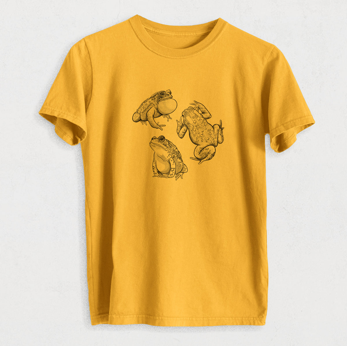 American Toads - Anaxyrus americanus - Heavyweight Men&#39;s 100% Organic Cotton Tee