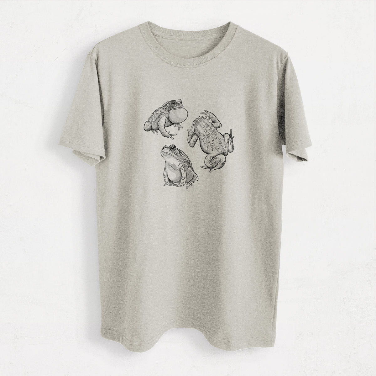 American Toads - Anaxyrus americanus - Heavyweight Men&#39;s 100% Organic Cotton Tee