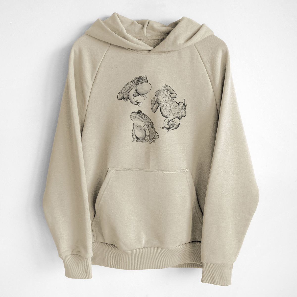 American Toads - Anaxyrus americanus - UltraLuxe Heavyweight French Terry Hoodie
