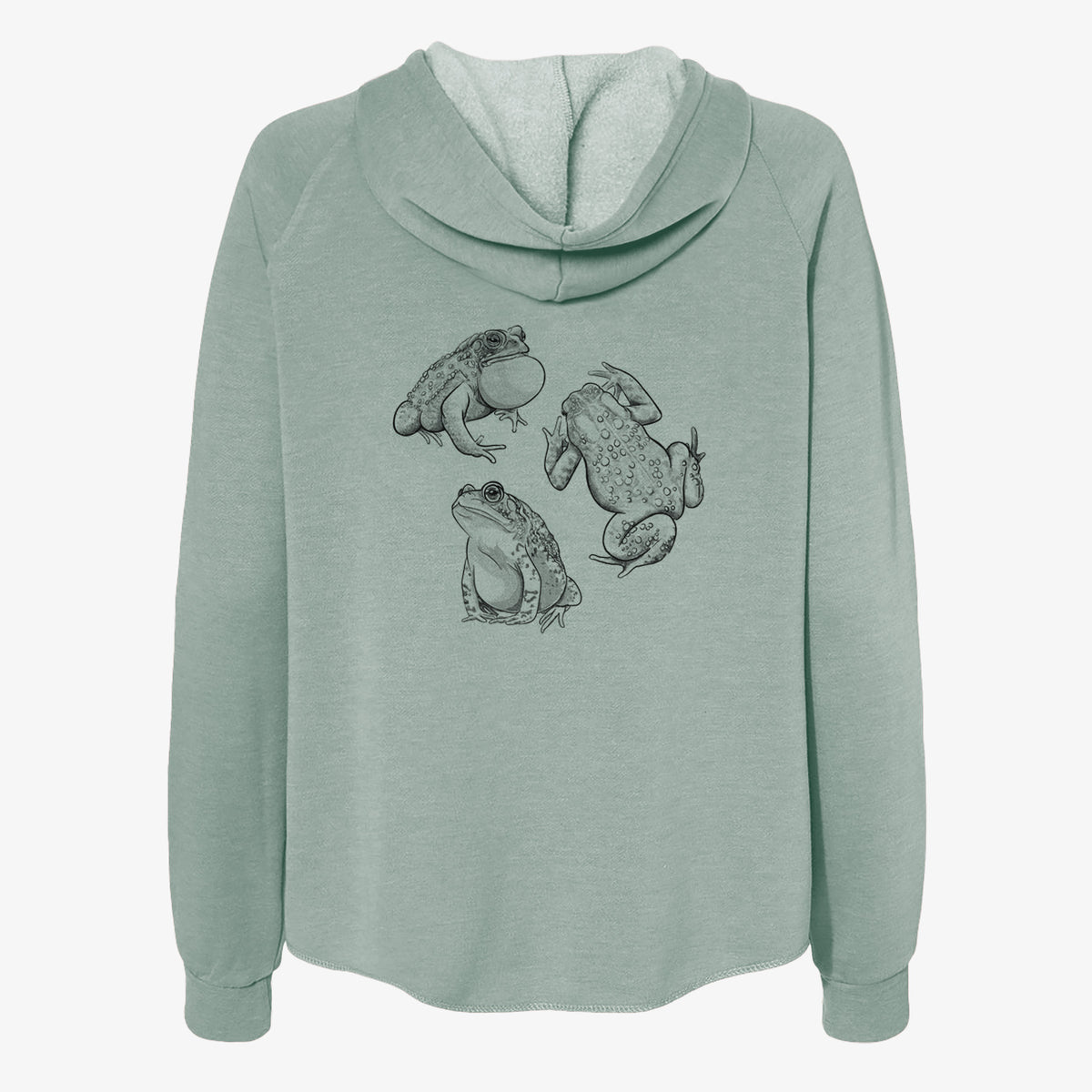 American Toads - Anaxyrus americanus - Women's Cali Wave Zip-Up Sweatshirt