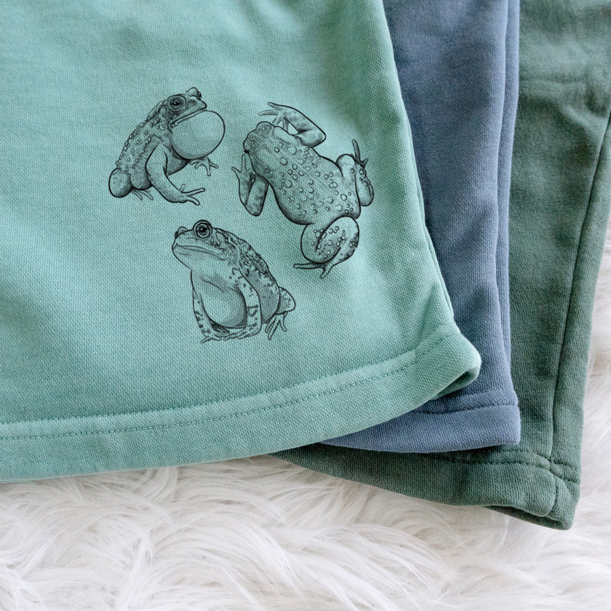 American Toads - Anaxyrus americanus - Unisex Pigment Dyed Shorts