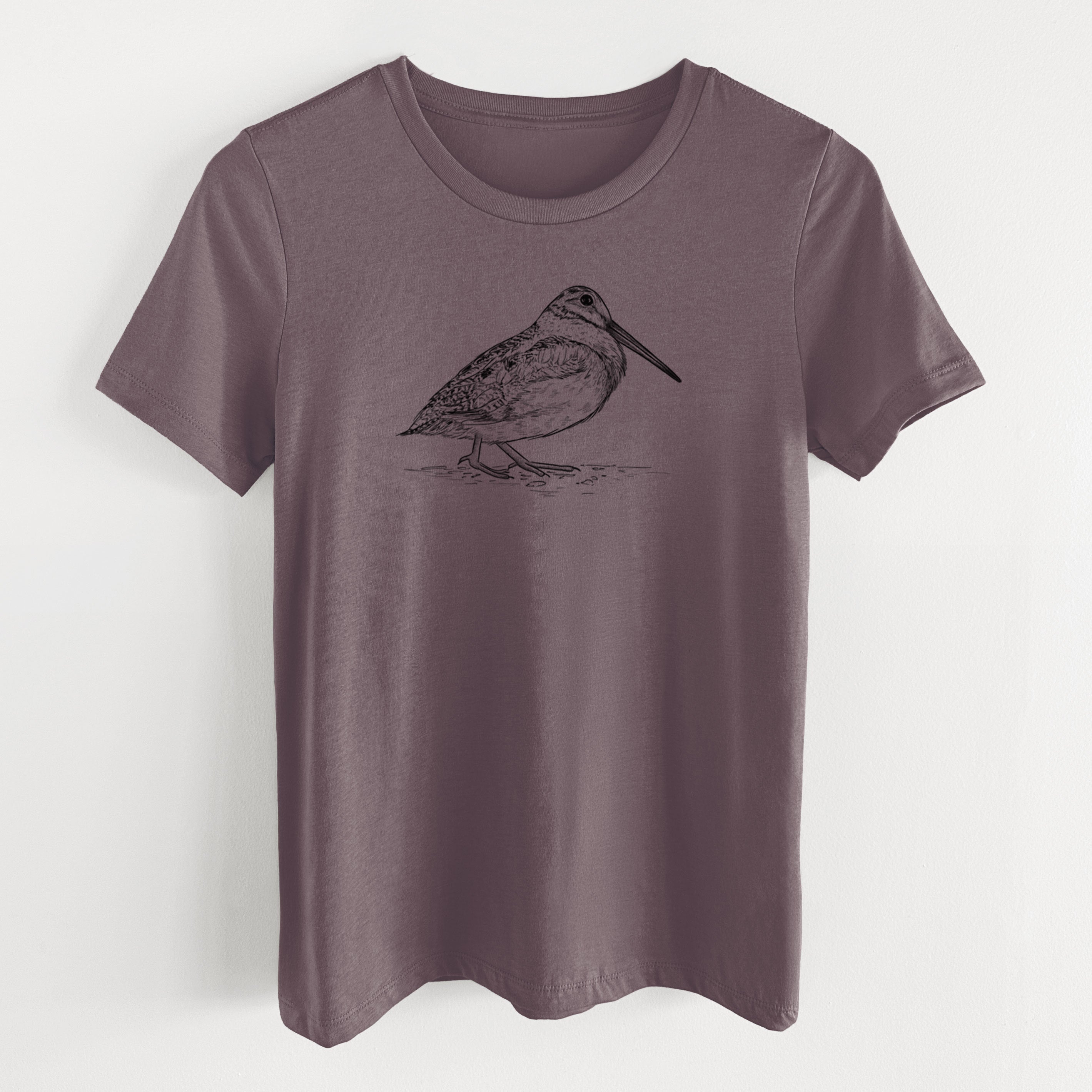 American Woodcock - Scolopax minor - Women's Lightweight Relaxed Fit 100% Cotton Crewneck