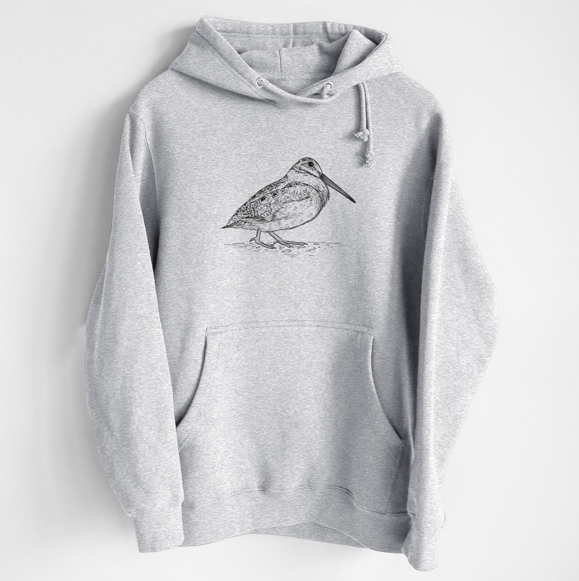 American Woodcock - Scolopax minor - Heavyweight Fleece Hoodie