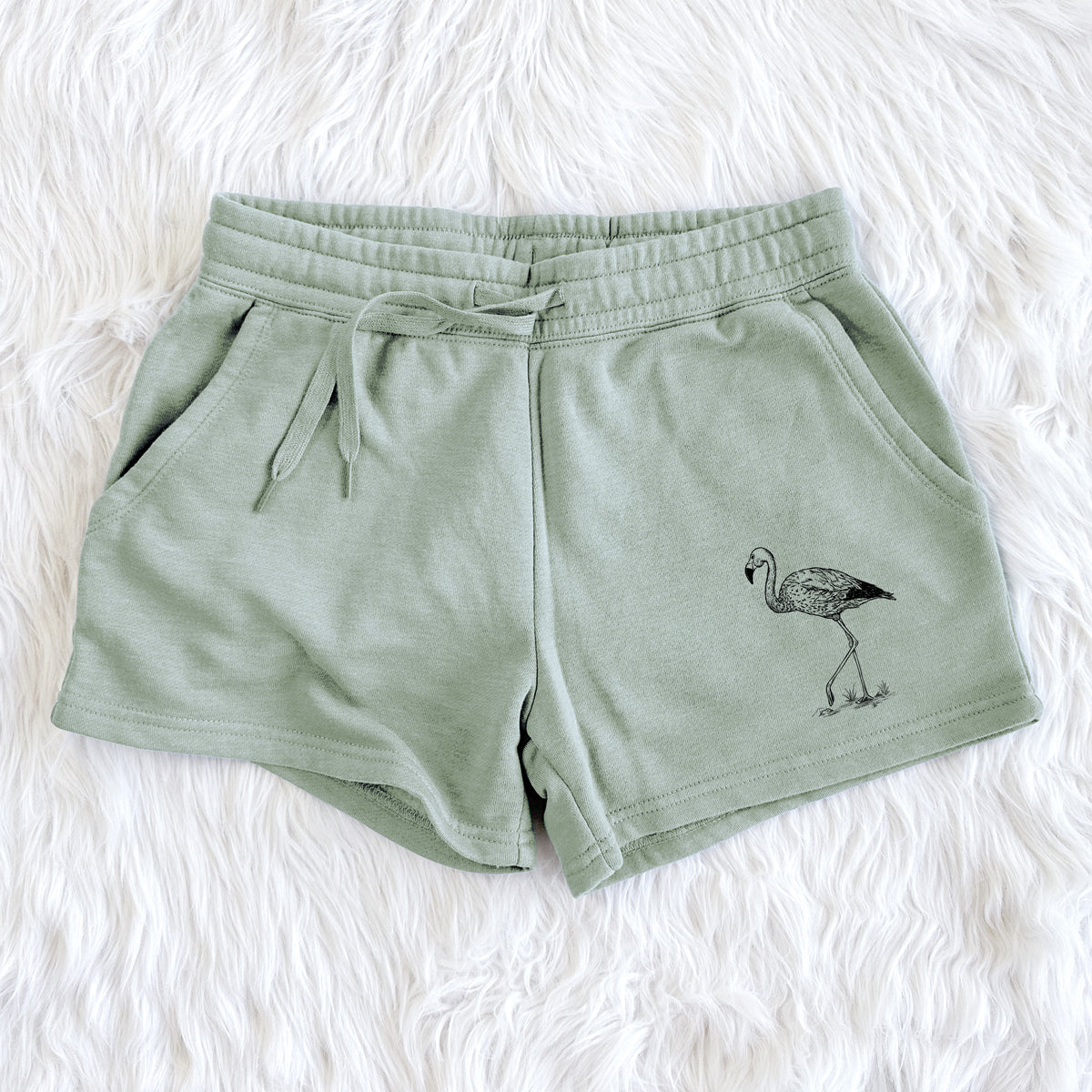 Andean Flamingo - Phoenicoparrus andinus - Women&#39;s Cali Wave Shorts