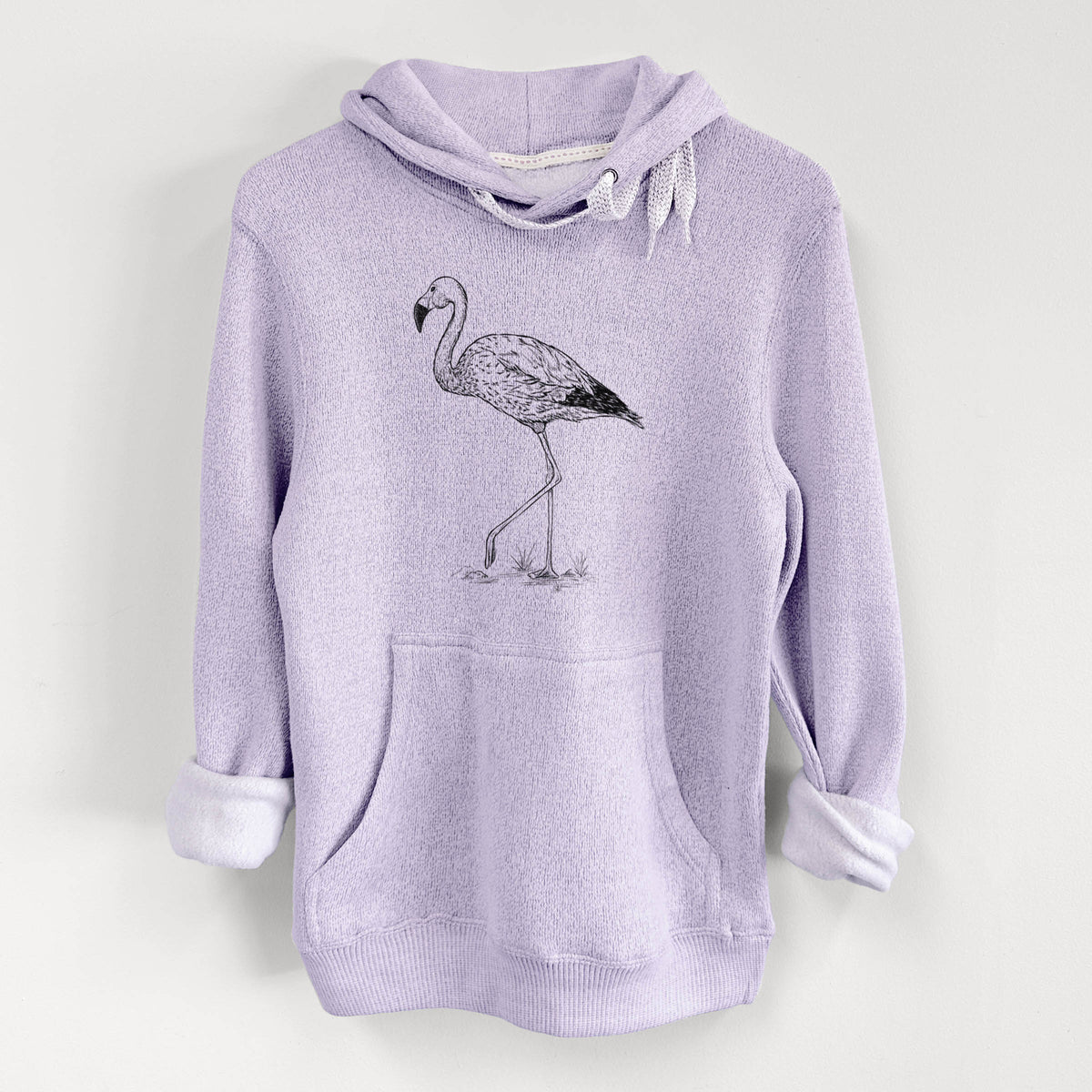 Andean Flamingo - Phoenicoparrus andinus - Knit Hoodie