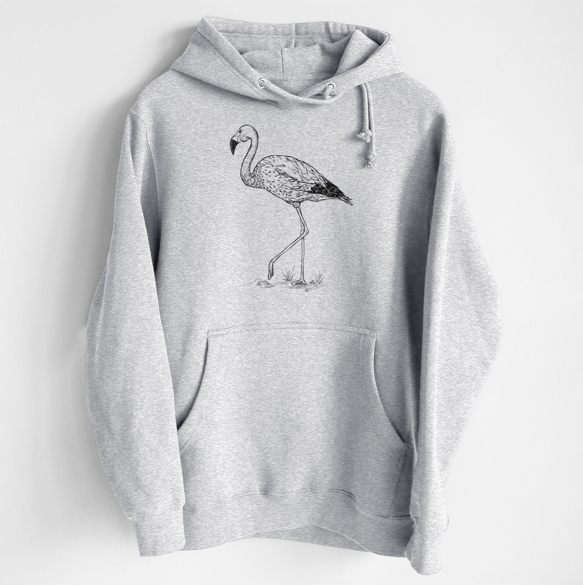 Andean Flamingo - Phoenicoparrus andinus - Heavyweight Fleece Hoodie