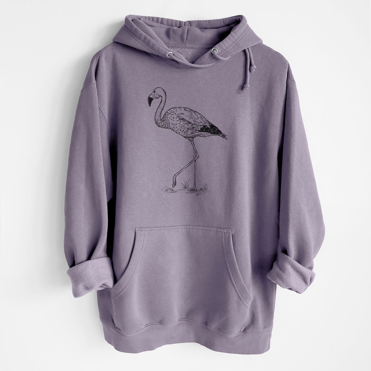 Andean Flamingo - Phoenicoparrus andinus - Heavyweight Fleece Hoodie