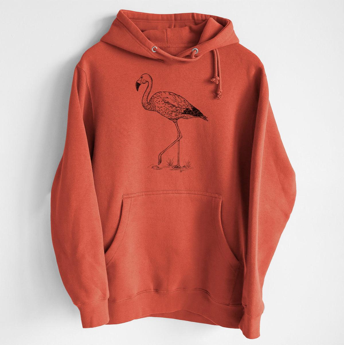 Andean Flamingo - Phoenicoparrus andinus - Heavyweight Fleece Hoodie