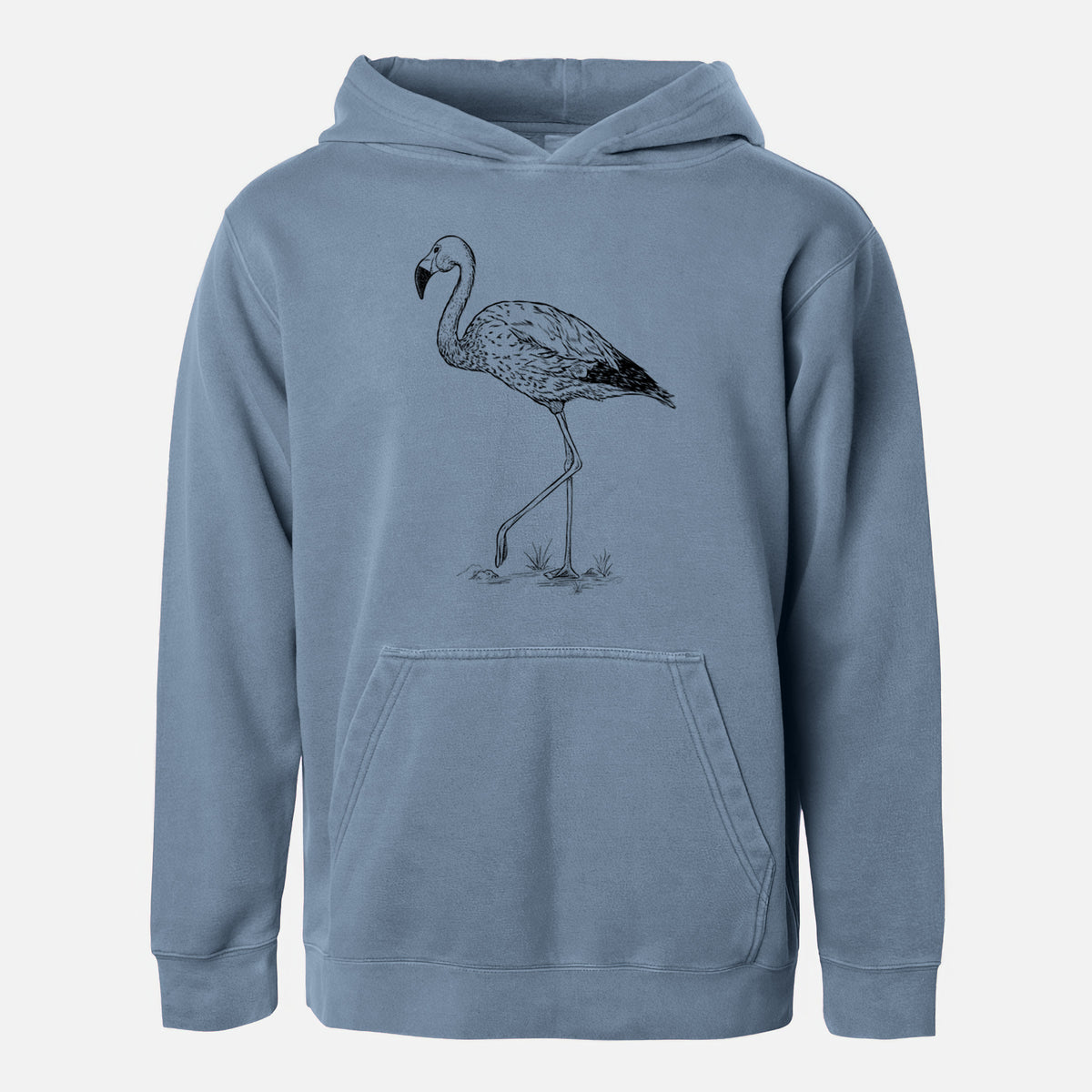 Andean Flamingo - Phoenicoparrus andinus - Youth Pigment Dyed Hoodie