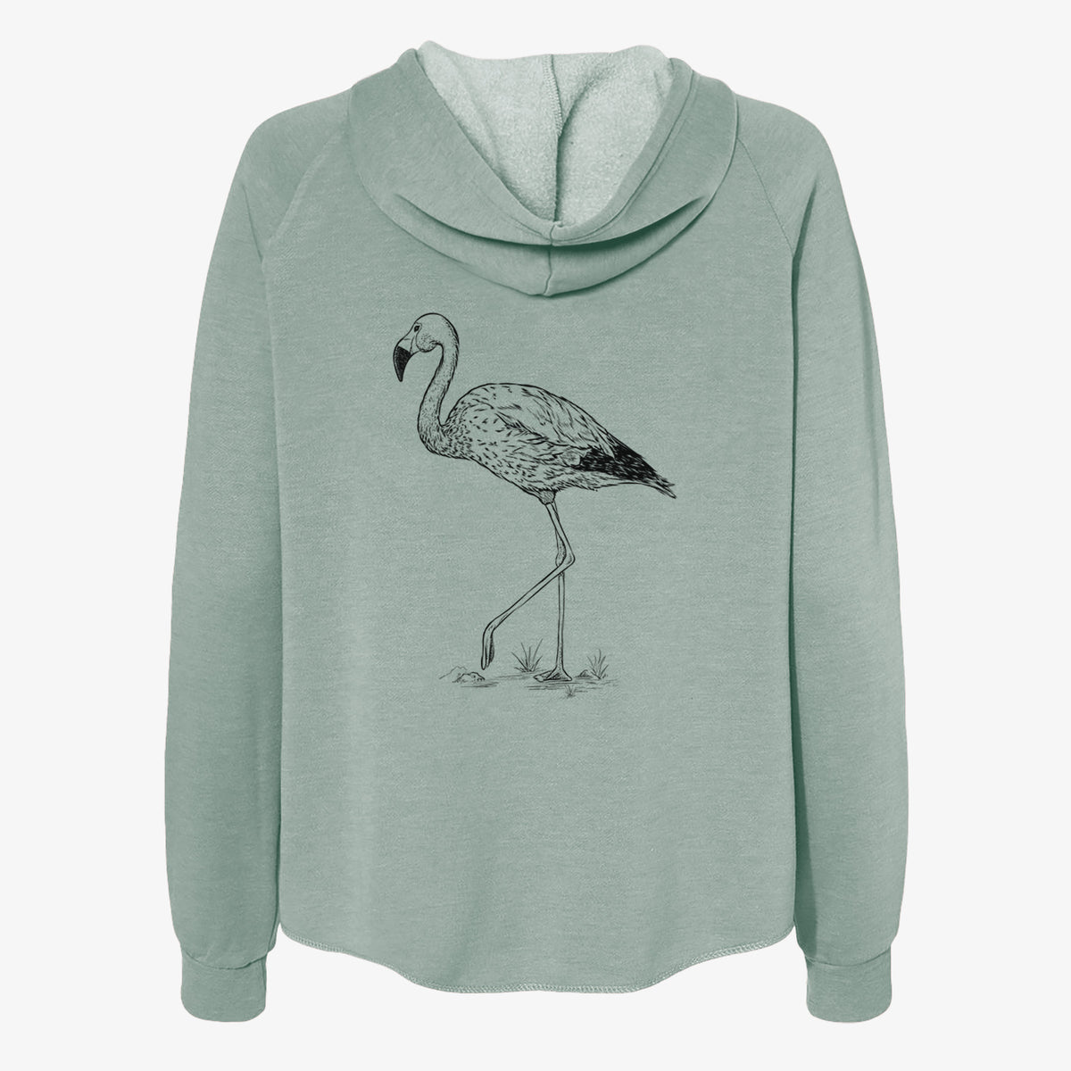 Andean Flamingo - Phoenicoparrus andinus - Women's Cali Wave Zip-Up Sweatshirt