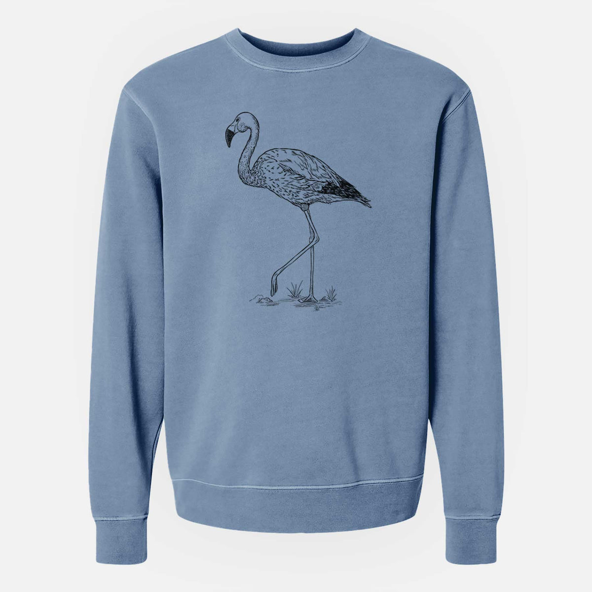 Andean Flamingo - Phoenicoparrus andinus - Unisex Pigment Dyed Crew Sweatshirt