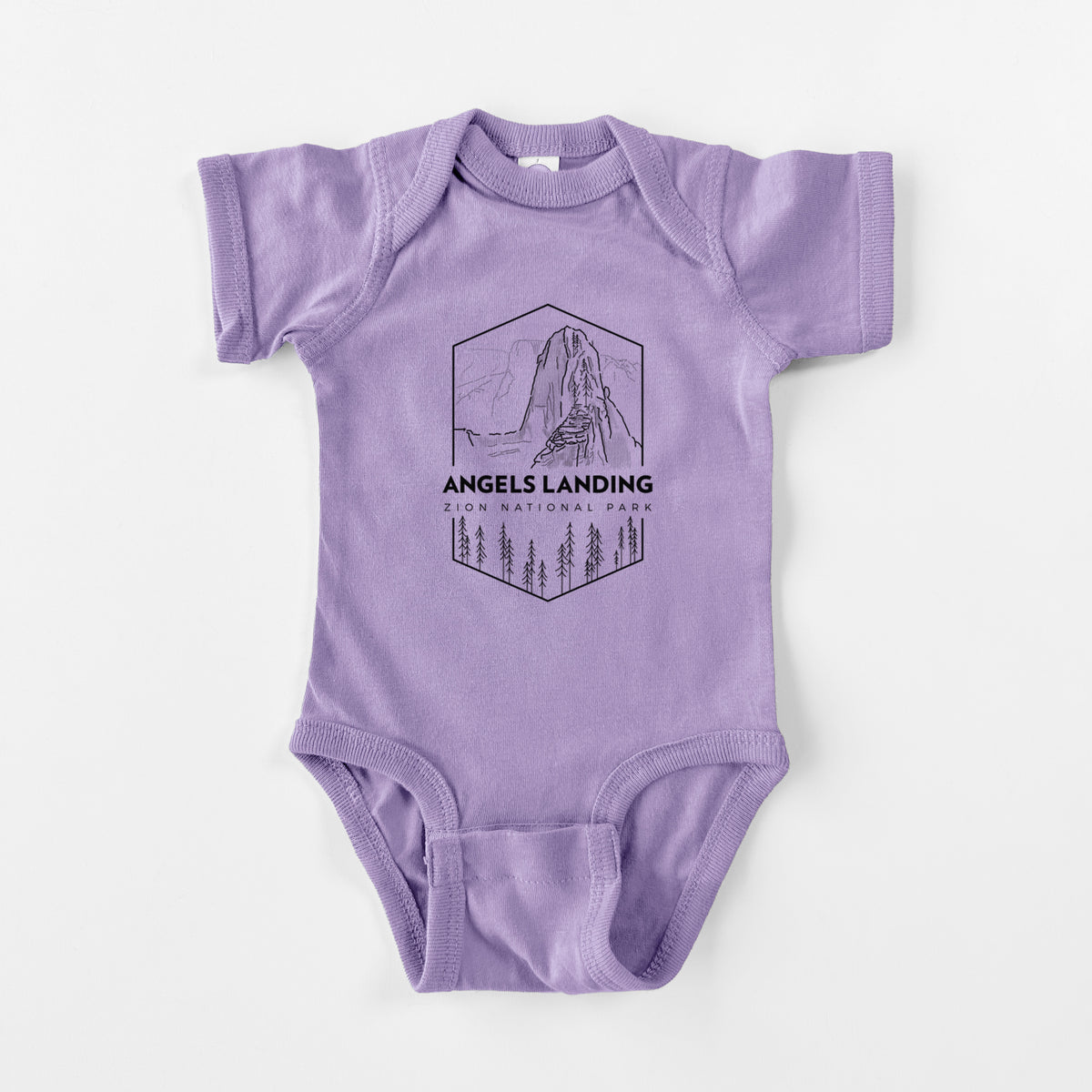 Angels Landing - Zion National Park - Baby Fine Jersey Bodysuit