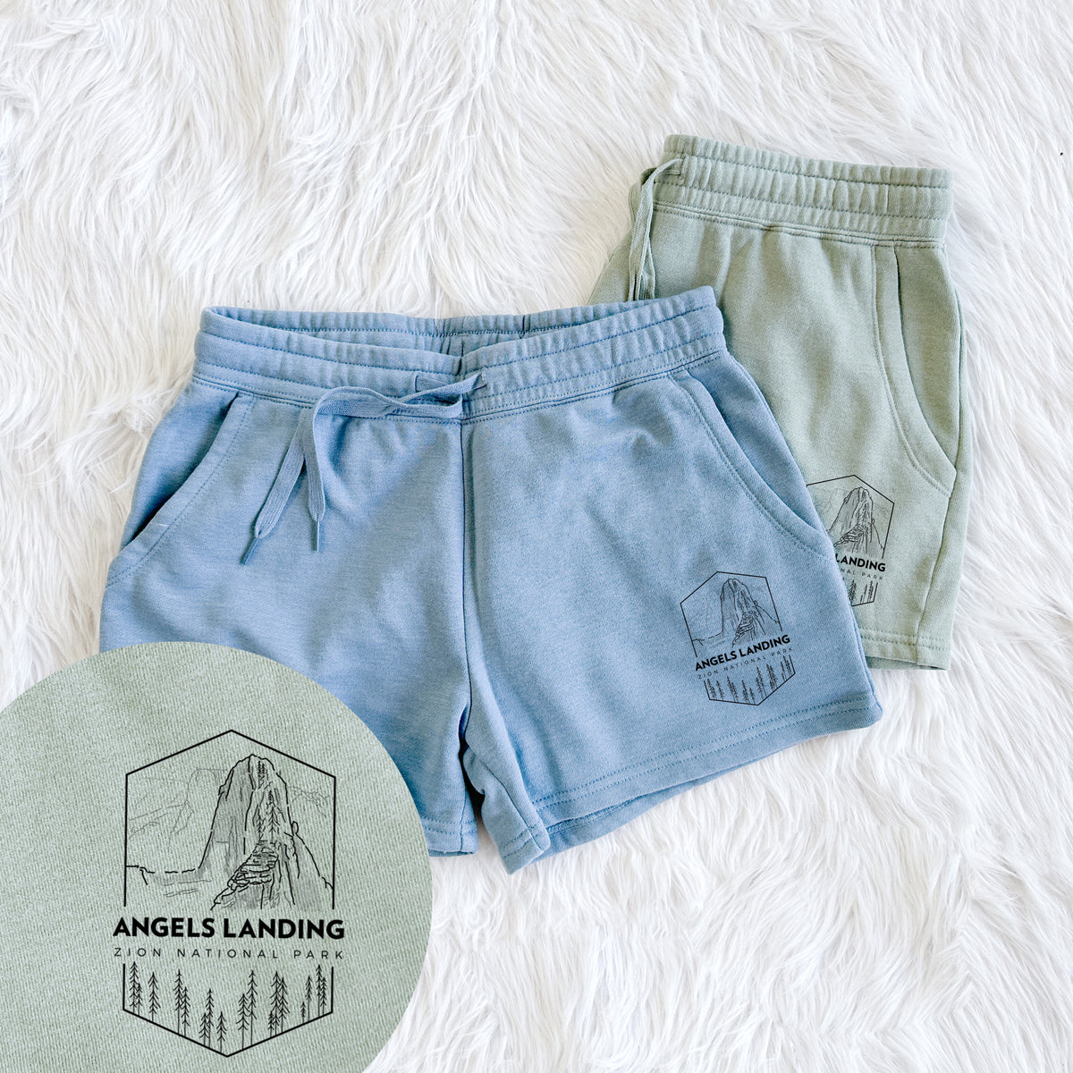 Angels Landing - Zion National Park - Women's Cali Wave Shorts