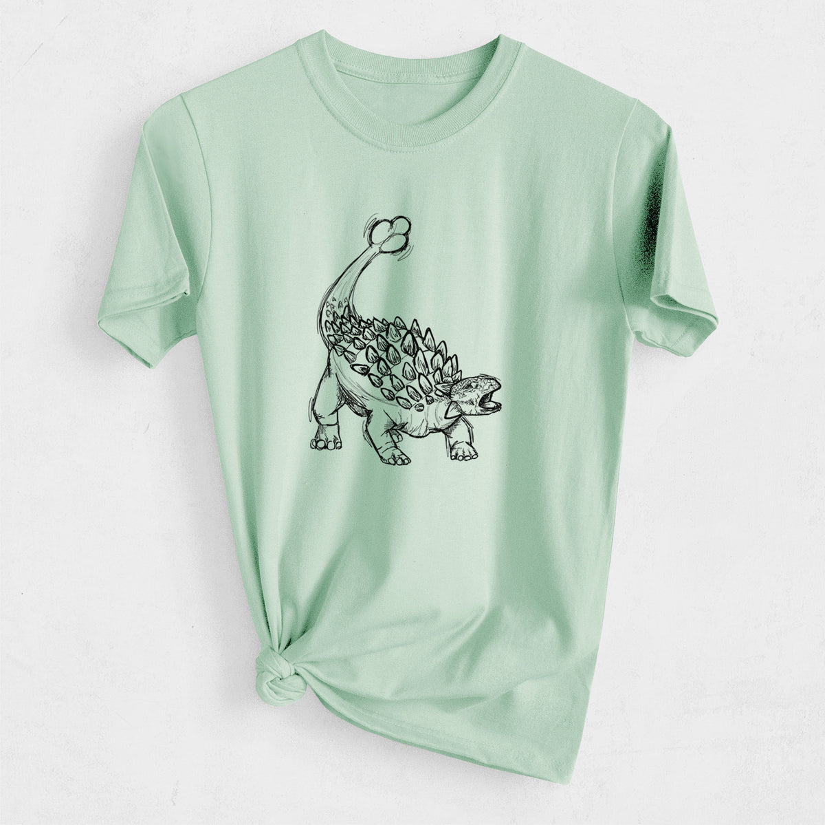 Ankylosaurus Magniventris - Heavyweight Men&#39;s 100% Organic Cotton Tee