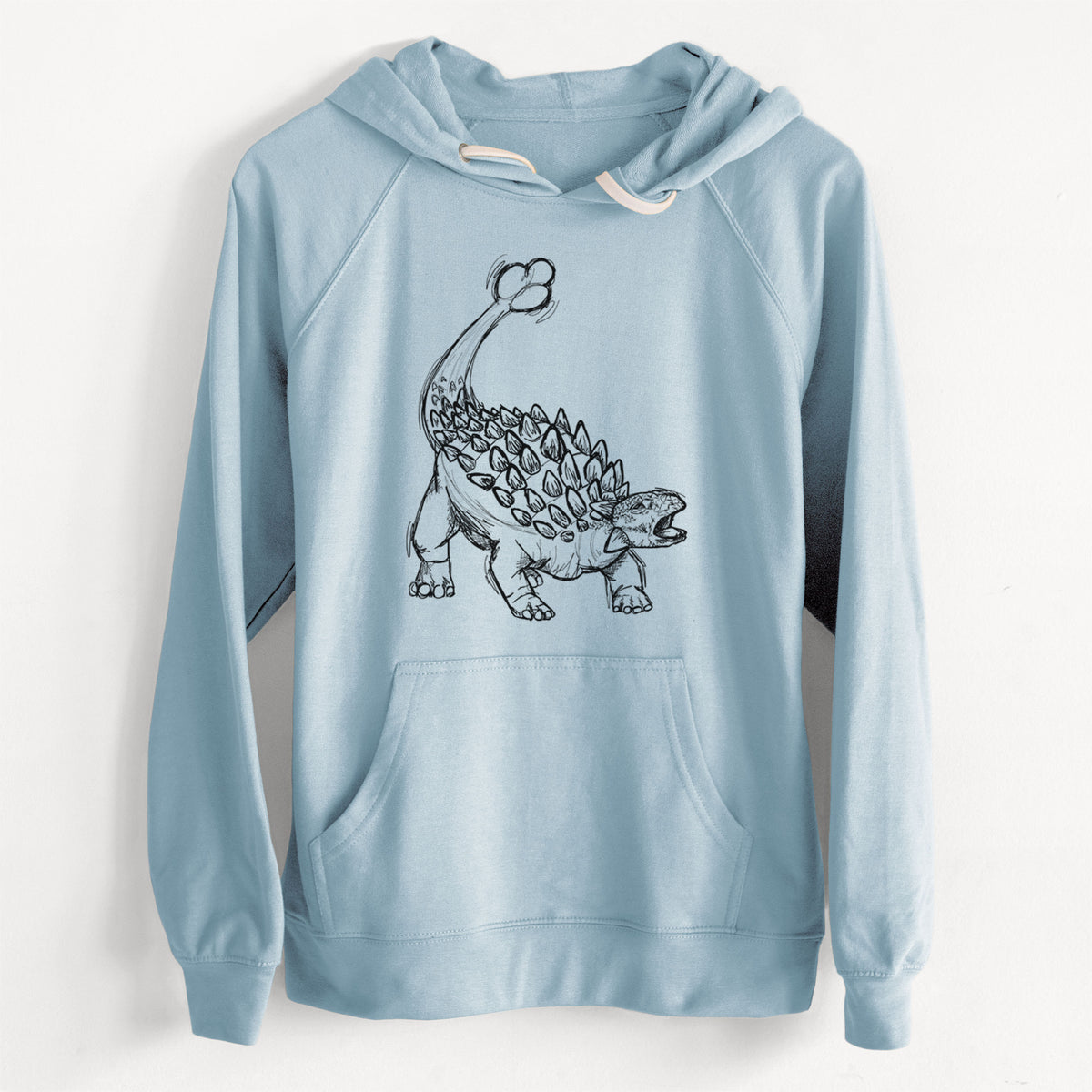 CLEARANCE - Ankylosaurus Magniventris  - Unisex Slim Fit Loopback Terry Hoodie