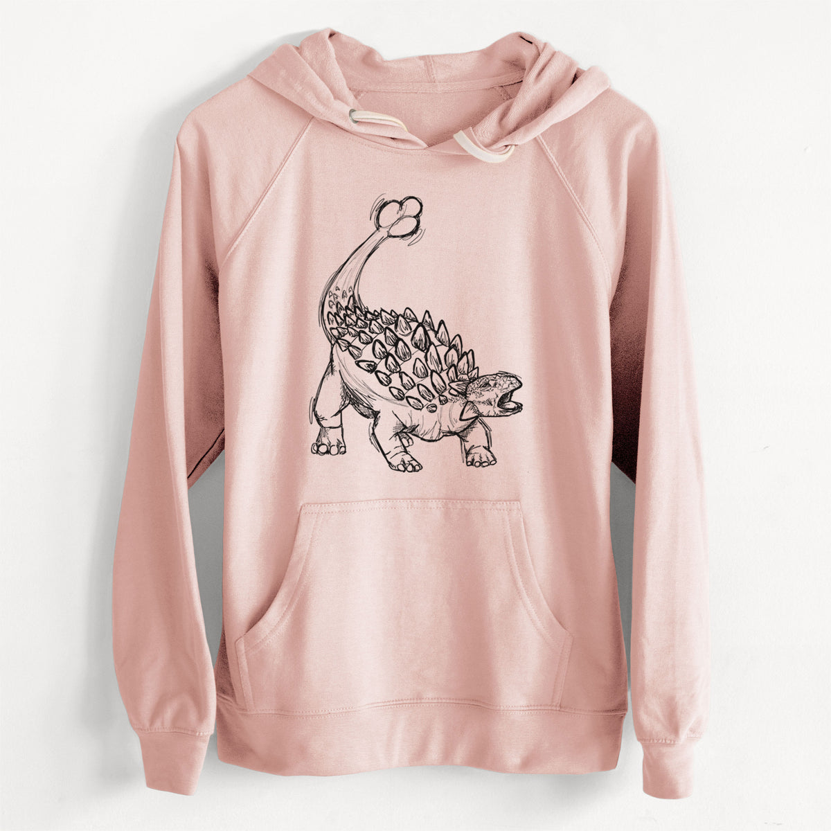 CLEARANCE - Ankylosaurus Magniventris  - Unisex Slim Fit Loopback Terry Hoodie