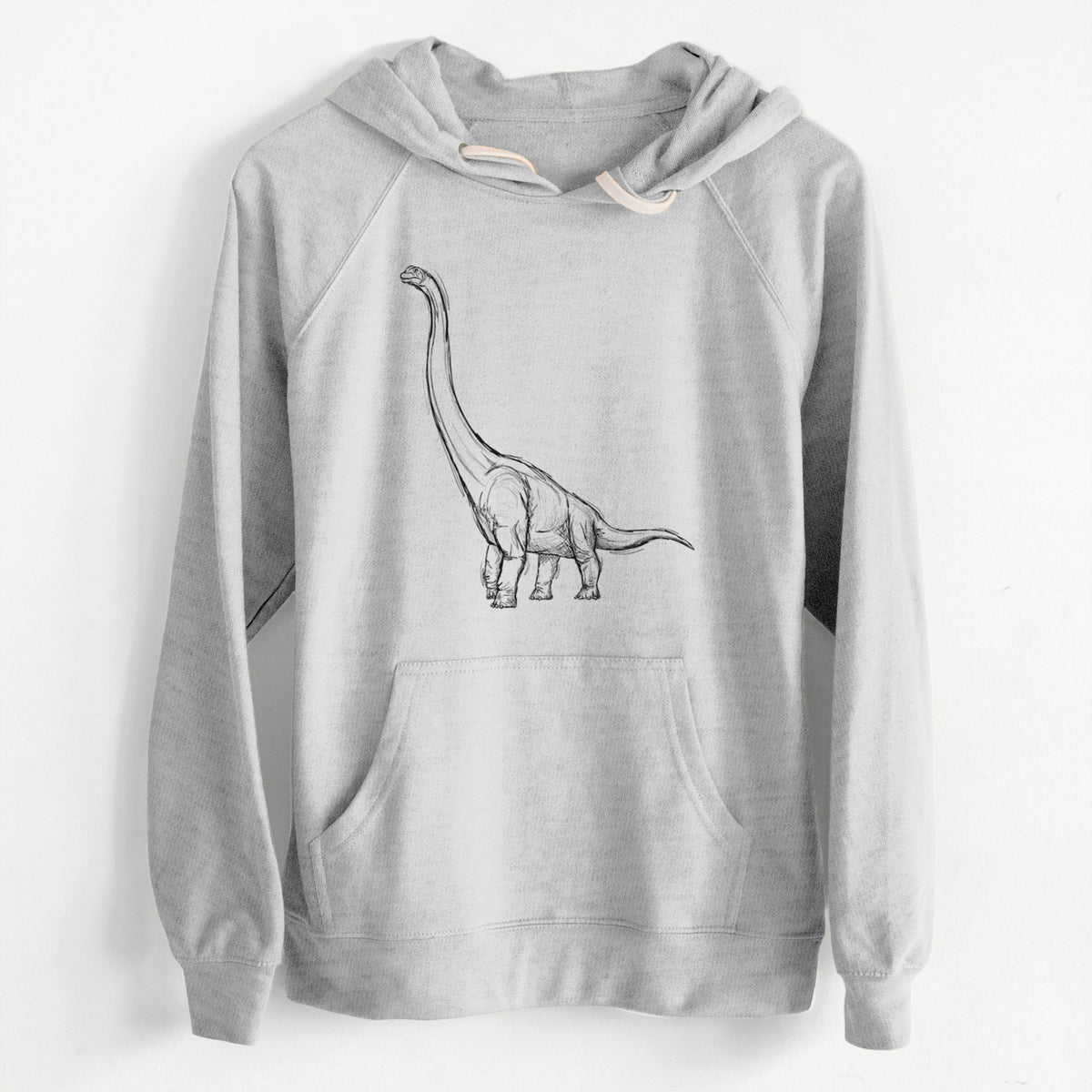 CLEARANCE - Apatosaurus Excelsus  - Unisex Slim Fit Loopback Terry Hoodie