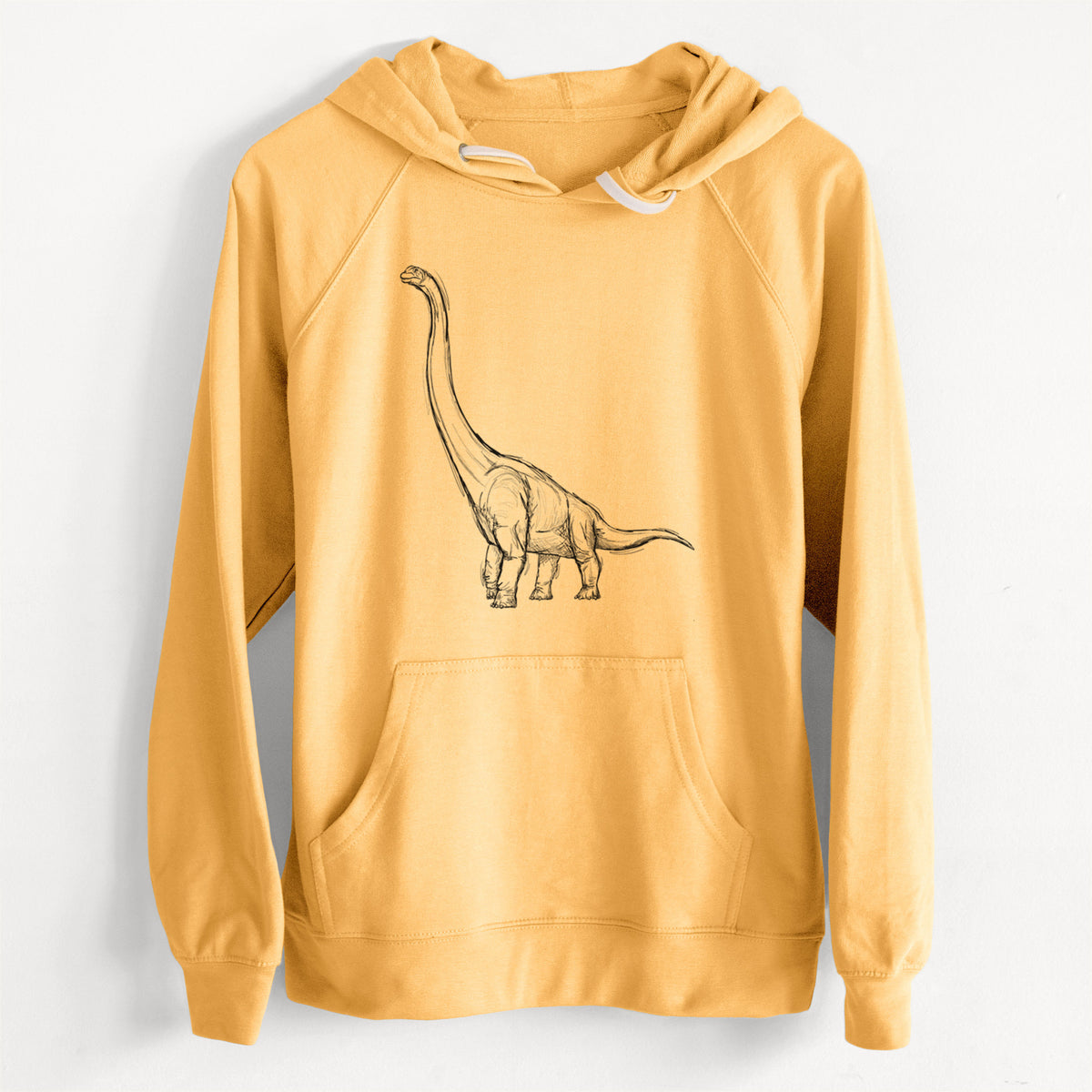 CLEARANCE - Apatosaurus Excelsus  - Unisex Slim Fit Loopback Terry Hoodie