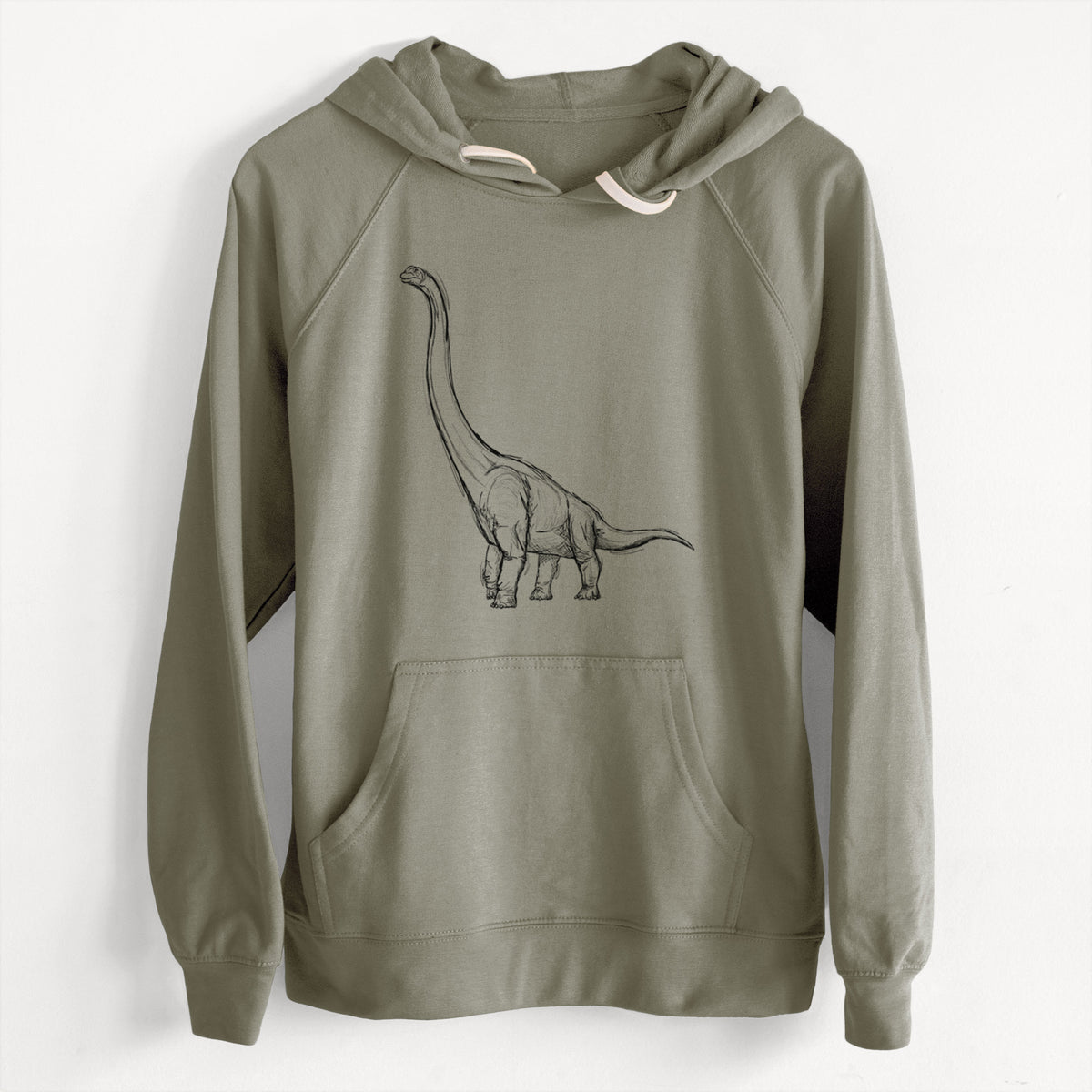 CLEARANCE - Apatosaurus Excelsus  - Unisex Slim Fit Loopback Terry Hoodie