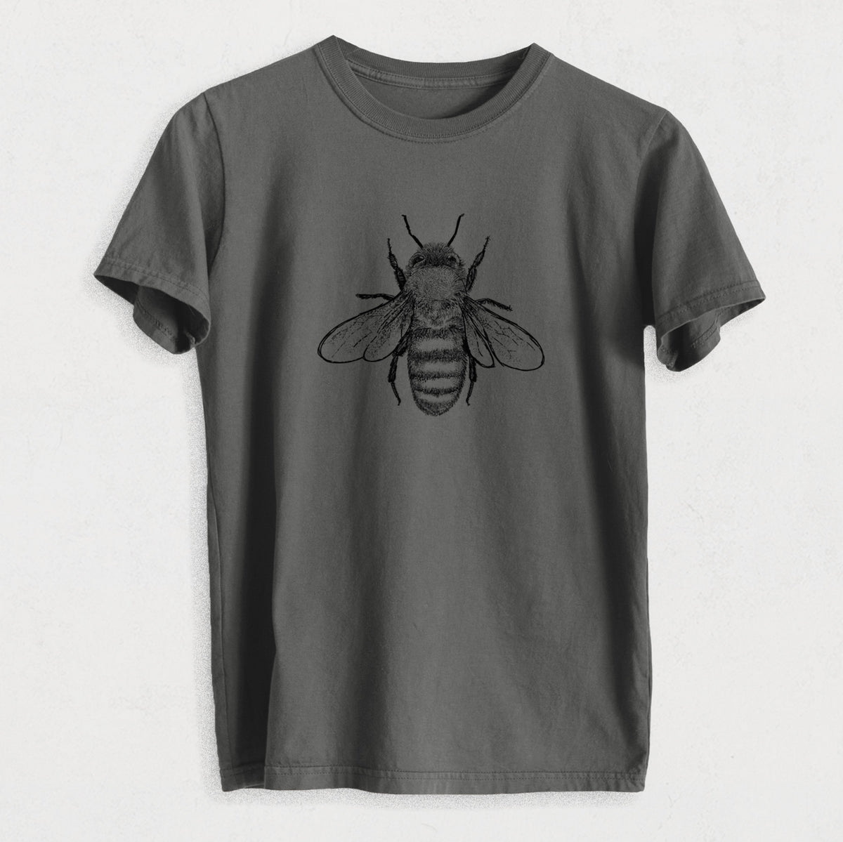 Apis Mellifera - Honey Bee - Heavyweight Men&#39;s 100% Organic Cotton Tee
