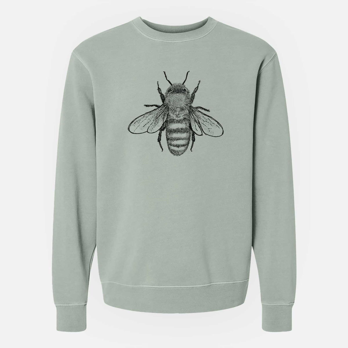 Apis Mellifera - Honey Bee - Unisex Pigment Dyed Crew Sweatshirt