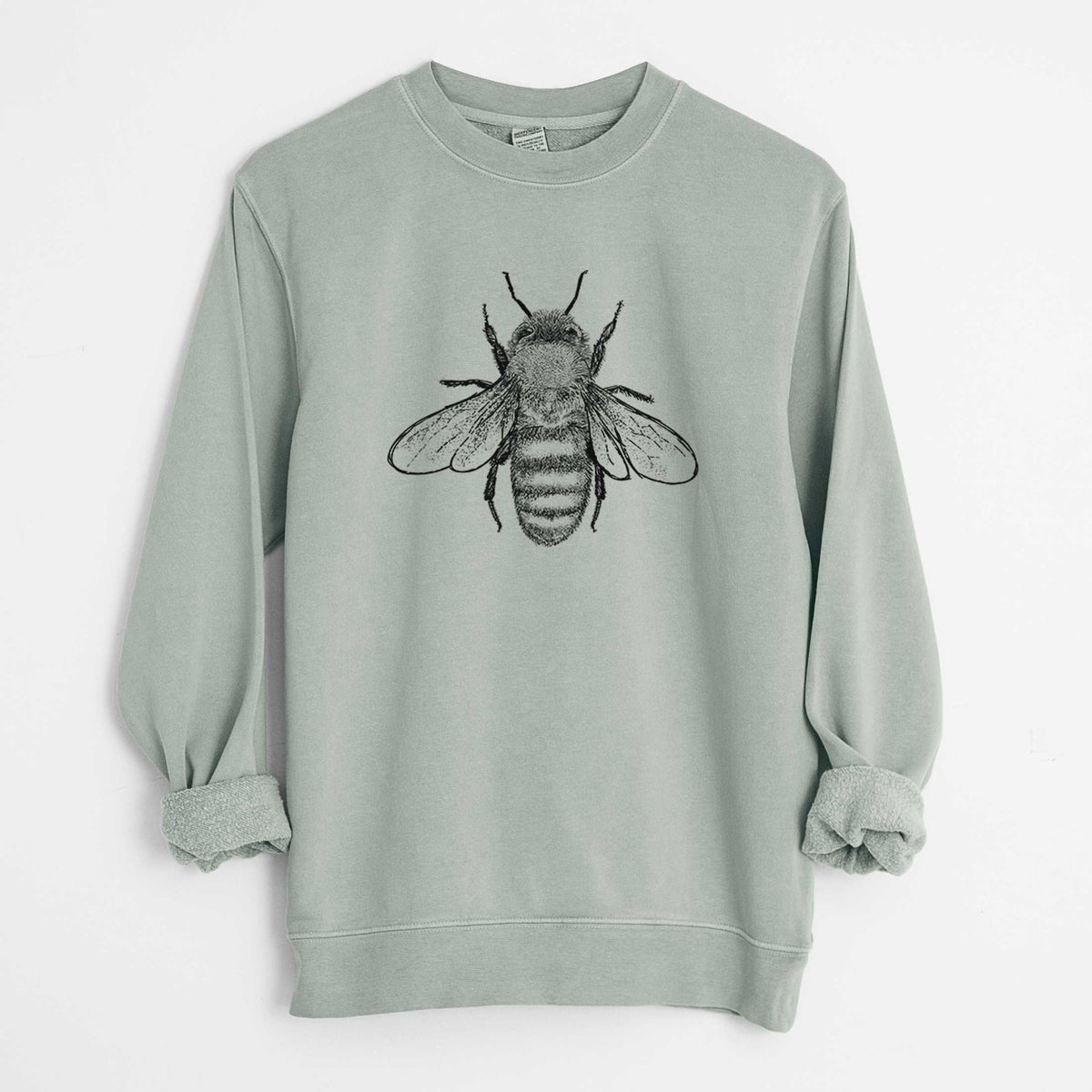 Apis Mellifera - Honey Bee - Unisex Pigment Dyed Crew Sweatshirt