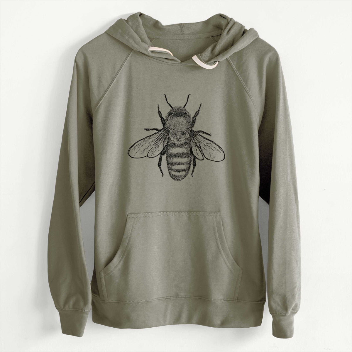 CLEARANCE - Apis Mellifera - Honey Bee  - Unisex Slim Fit Loopback Terry Hoodie