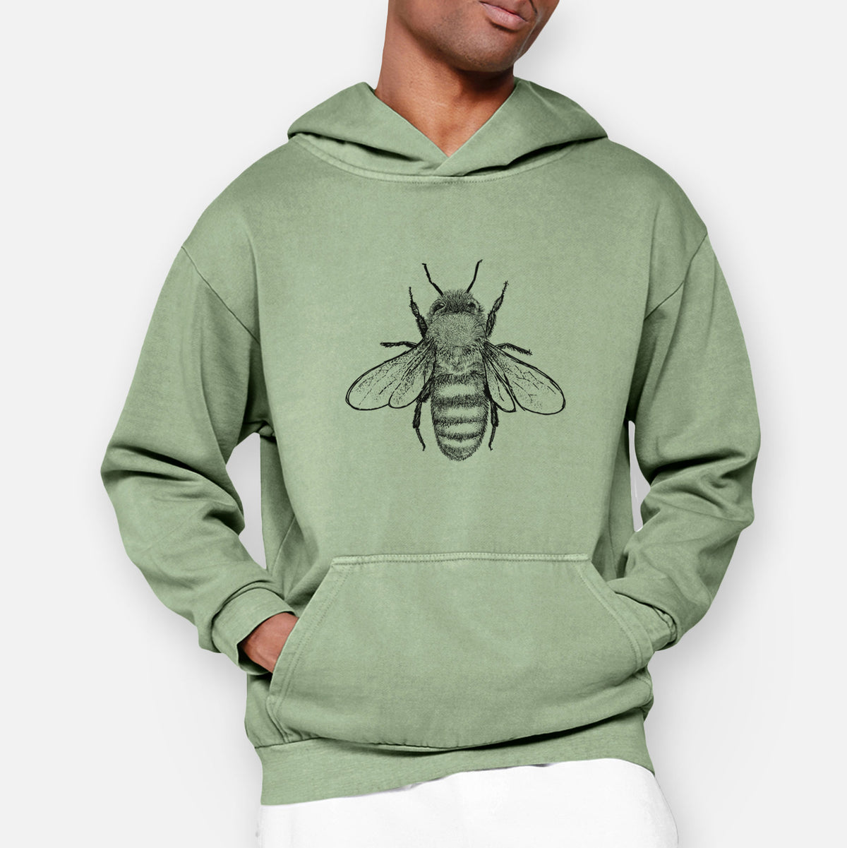 Apis Mellifera - Honey Bee  - Urban Heavyweight Hoodie