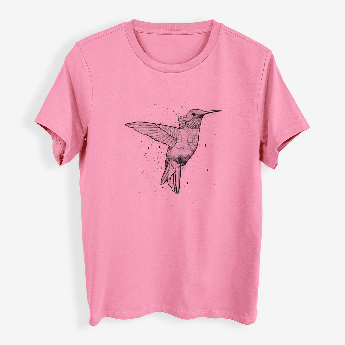 Archilochus Colubris - Ruby-throated Hummingbird - Womens Everyday Maple Tee