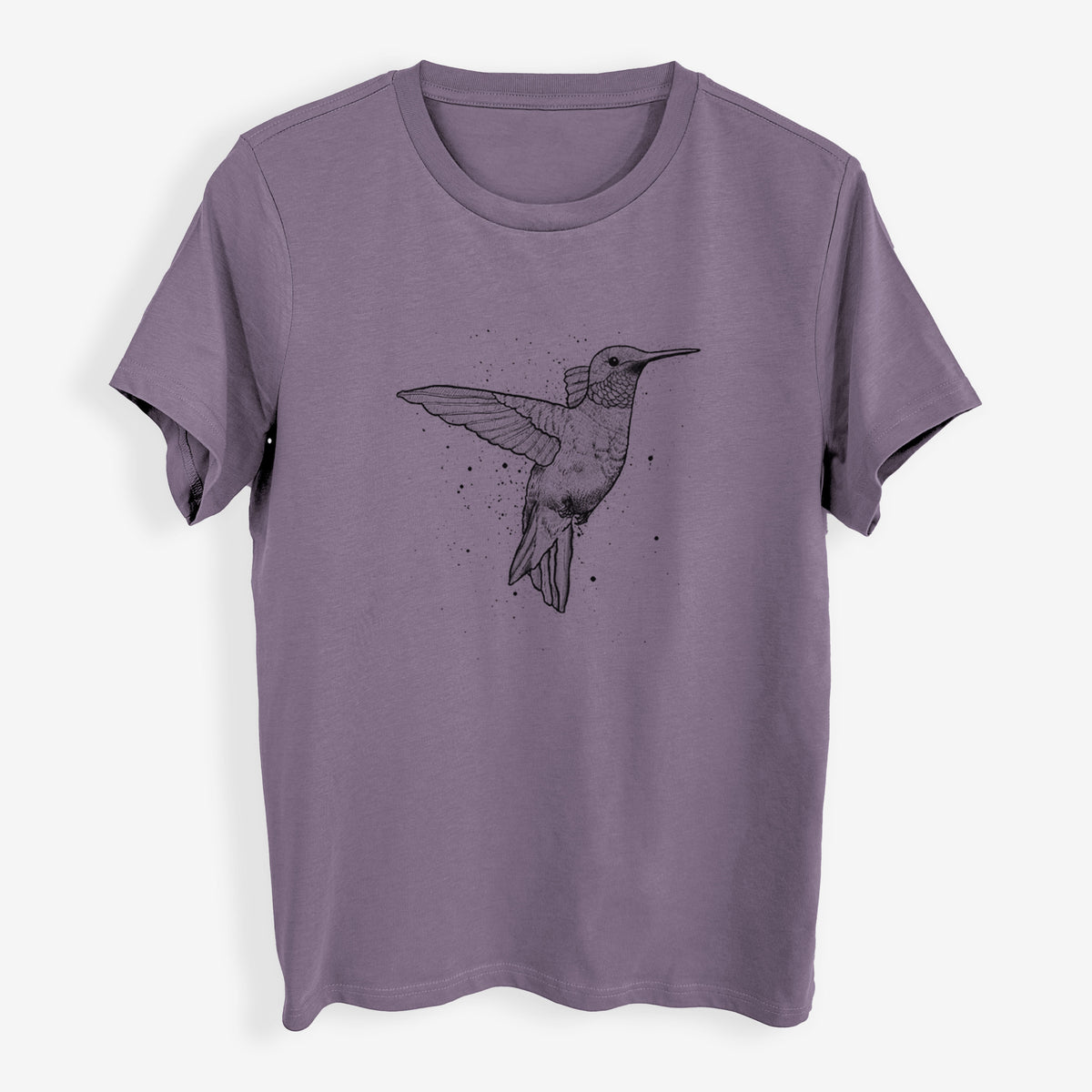 Archilochus Colubris - Ruby-throated Hummingbird - Womens Everyday Maple Tee