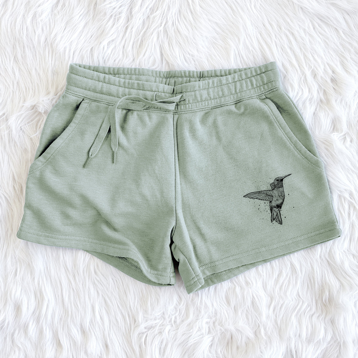 Archilochus Colubris - Ruby-throated Hummingbird - Women&#39;s Cali Wave Shorts