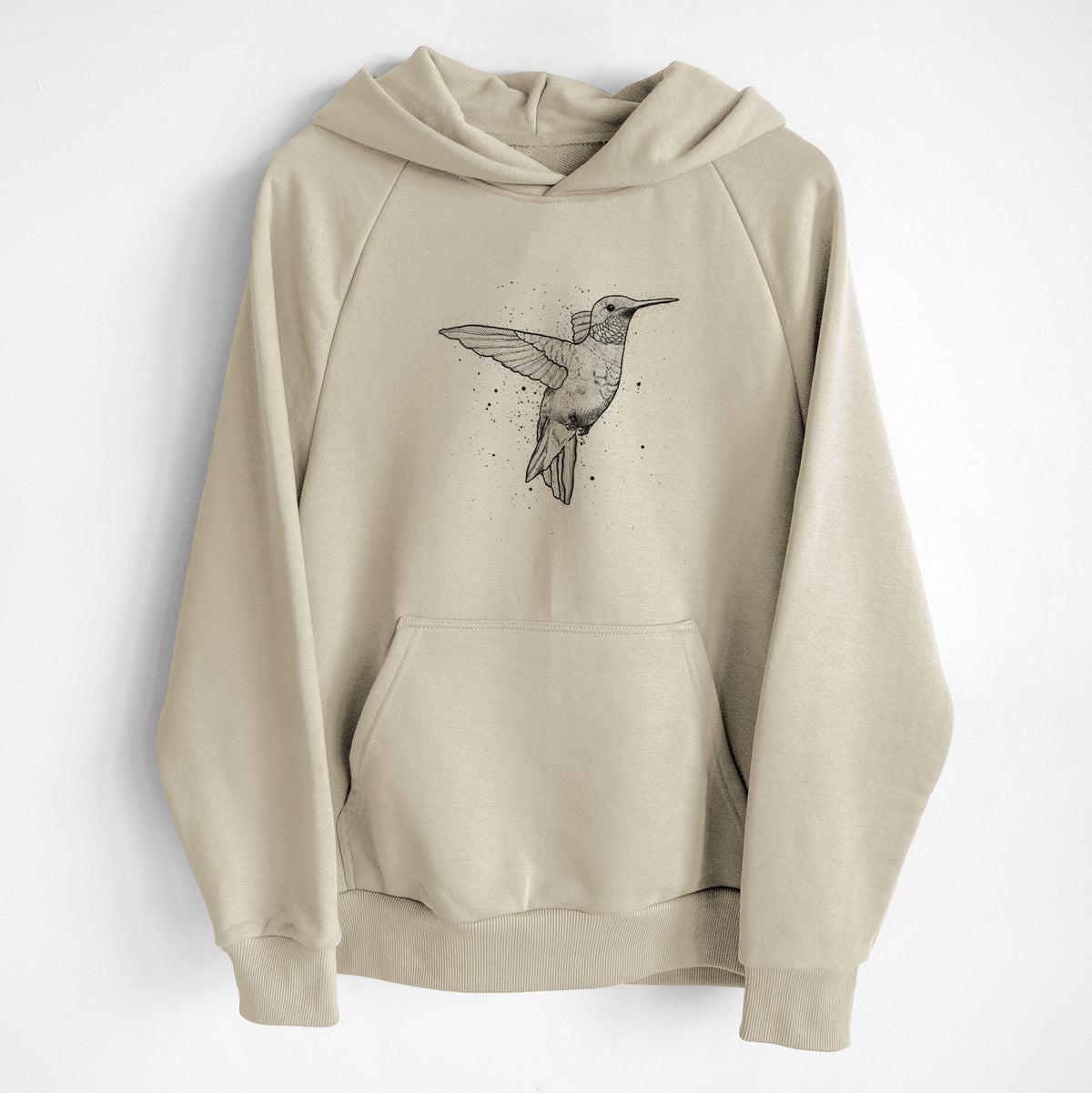 Archilochus Colubris - Ruby-throated Hummingbird - UltraLuxe Heavyweight French Terry Hoodie