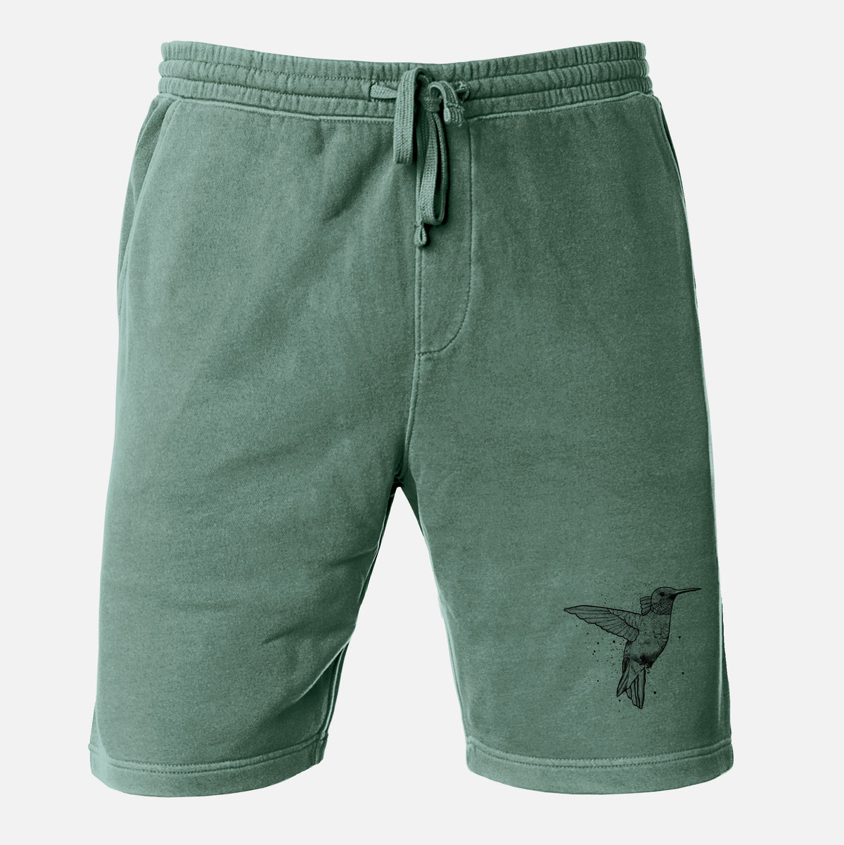 Archilochus Colubris - Ruby-throated Hummingbird - Unisex Pigment Dyed Shorts