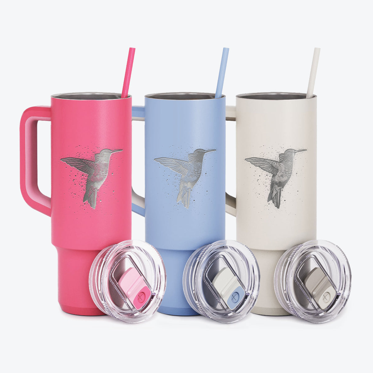 Archilochus Colubris - Ruby-throated Hummingbird - 40oz Skinny Recharge Tumbler