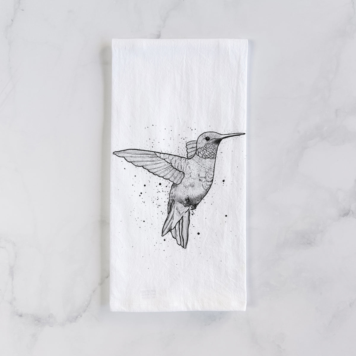 Archilochus Colubris - Ruby-throated Hummingbird Tea Towel
