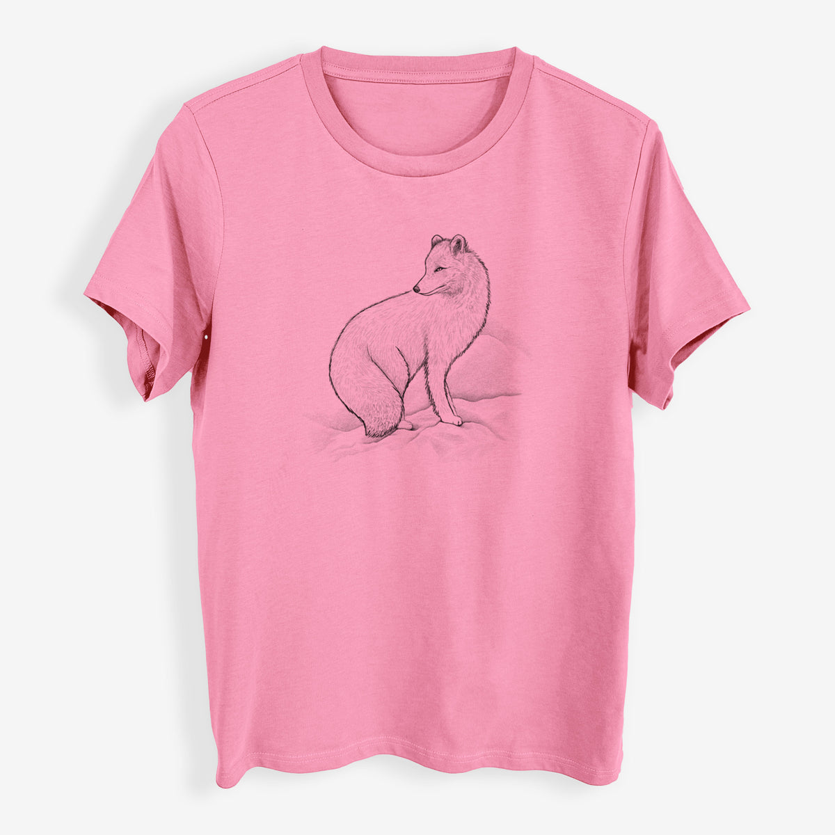 Arctic Fox - Vulpes lagopus - Womens Everyday Maple Tee