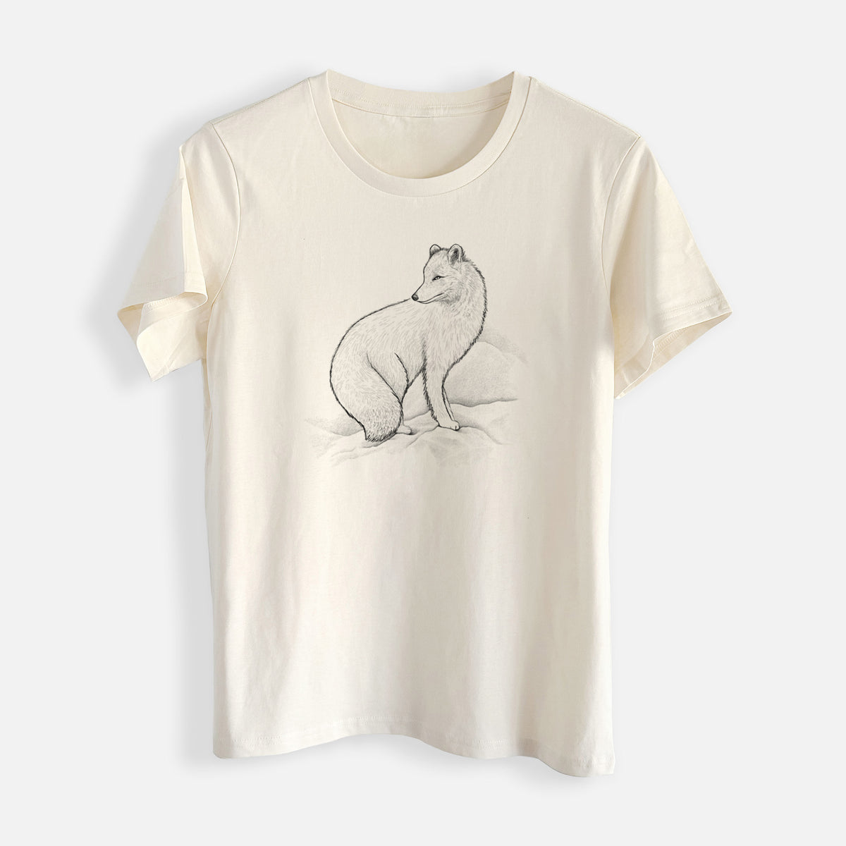 Arctic Fox - Vulpes lagopus - Womens Everyday Maple Tee